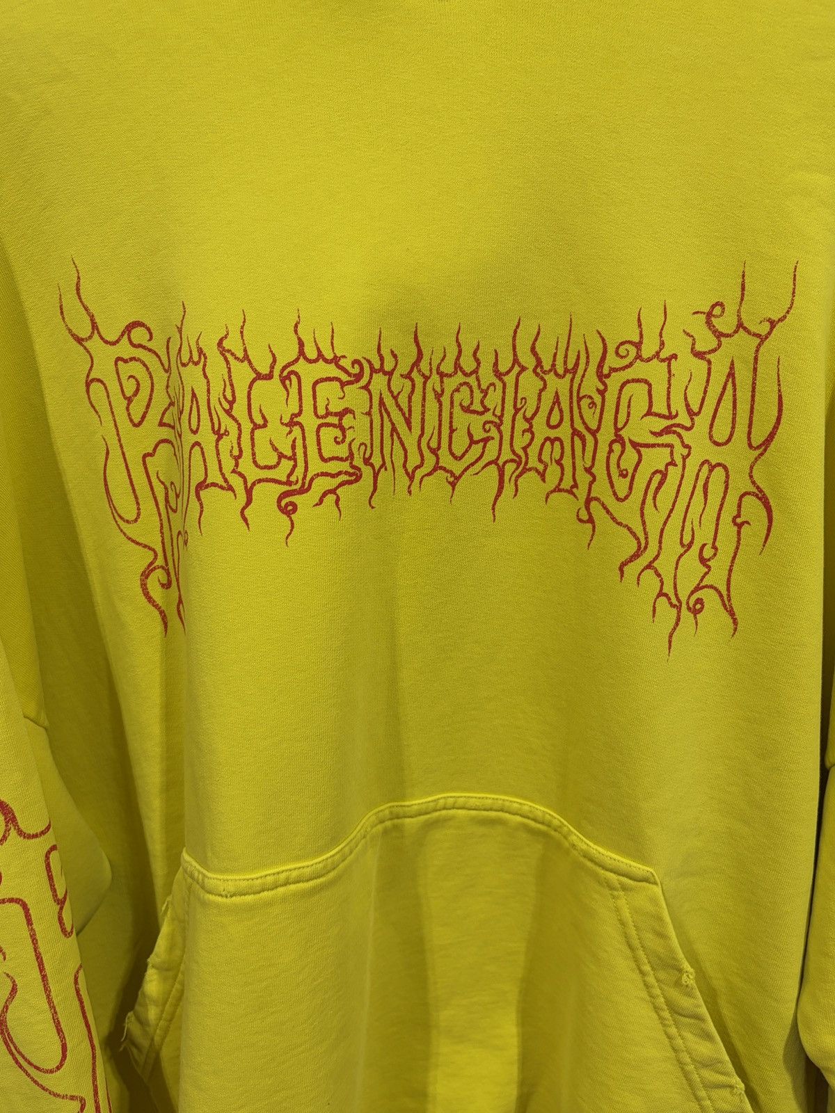 Balenciaga Balenciaga Dark Wave Yellow Hoodie Size US L / EU 52-54 / 3 - 2 Thumbnail