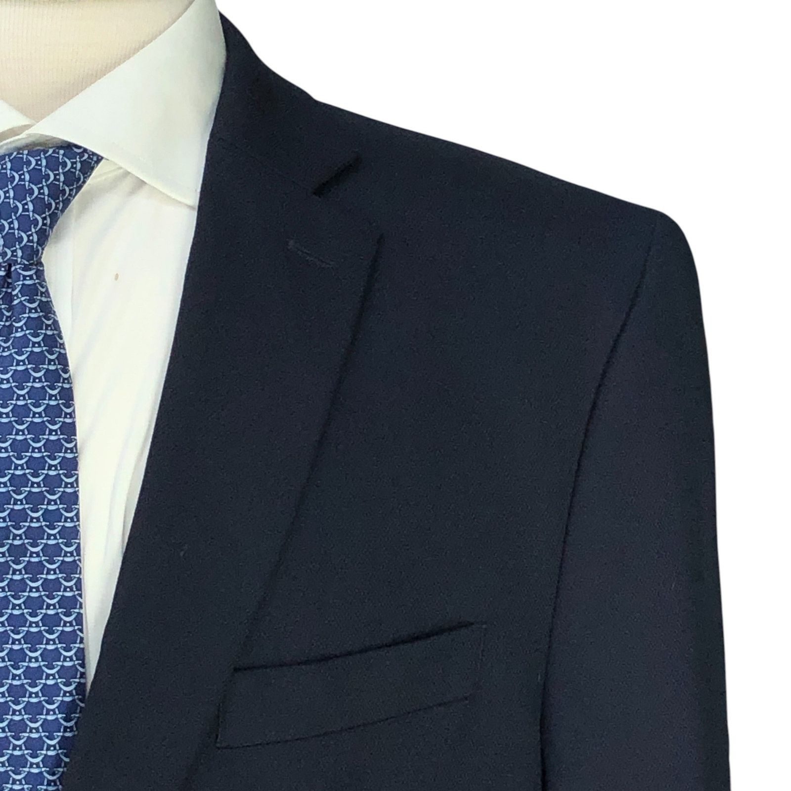 Michael Kors Michael Kors 42L Blazer Jacket Sport Coat Navy Metal Buttons Size 42L - 4 Thumbnail