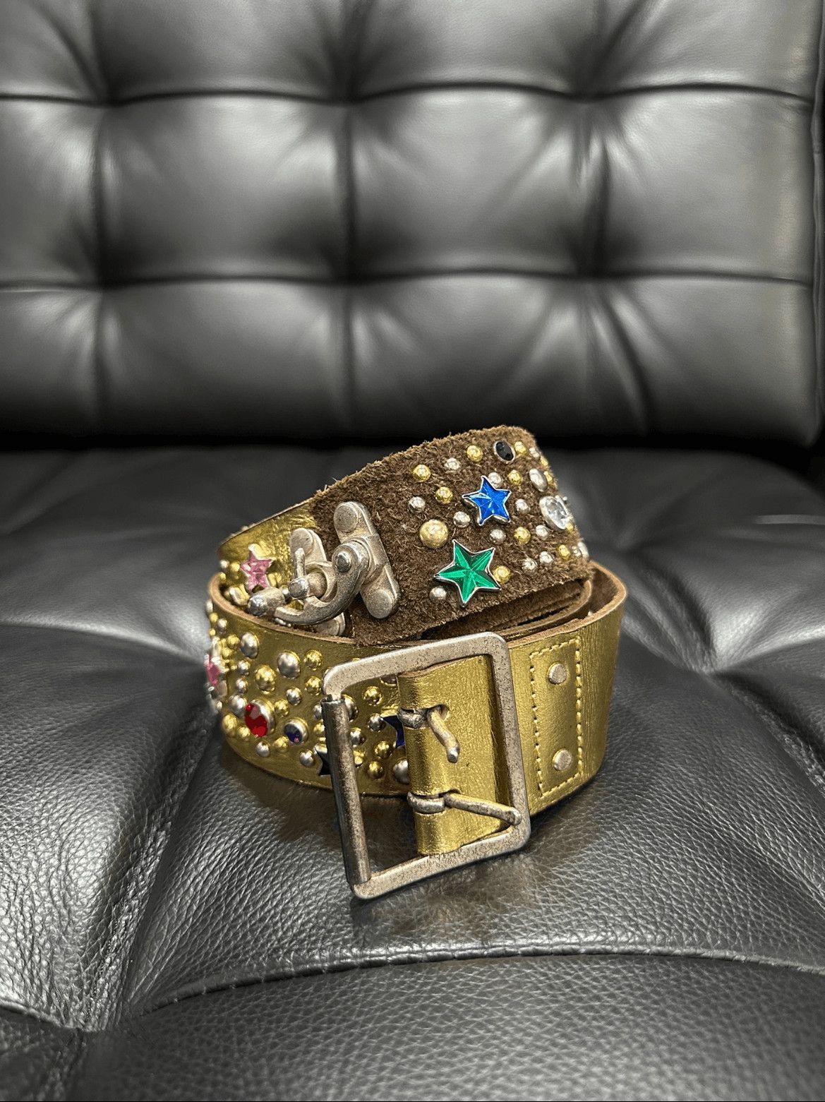 Takahiromiyashita The Soloist. Takahiromiyashita The Soloist. Golden Jewelry Belt-2505 Size ONE SIZE - 1 Thumbnail