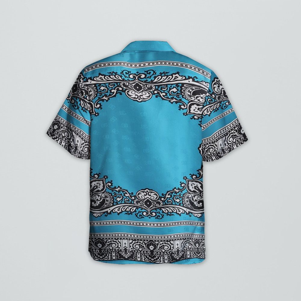 Designer Men's Blue Bandana Print Shirt Size US S / EU 44-46 / 1 - 3 Thumbnail