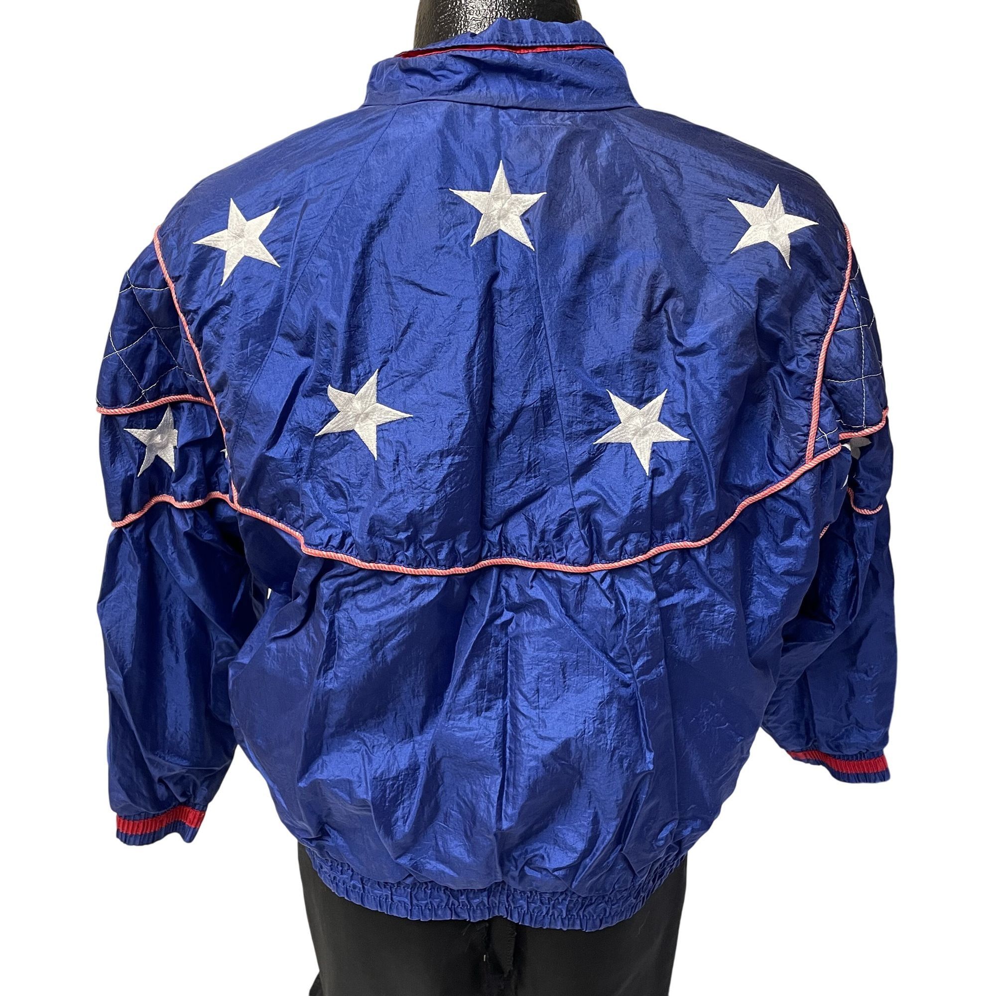 Other Vtg Westbound SHINY Red White Blue AMERICA PATRIOTIC Jacket Size XL / US 12-14 / IT 48-50 - 2 Thumbnail