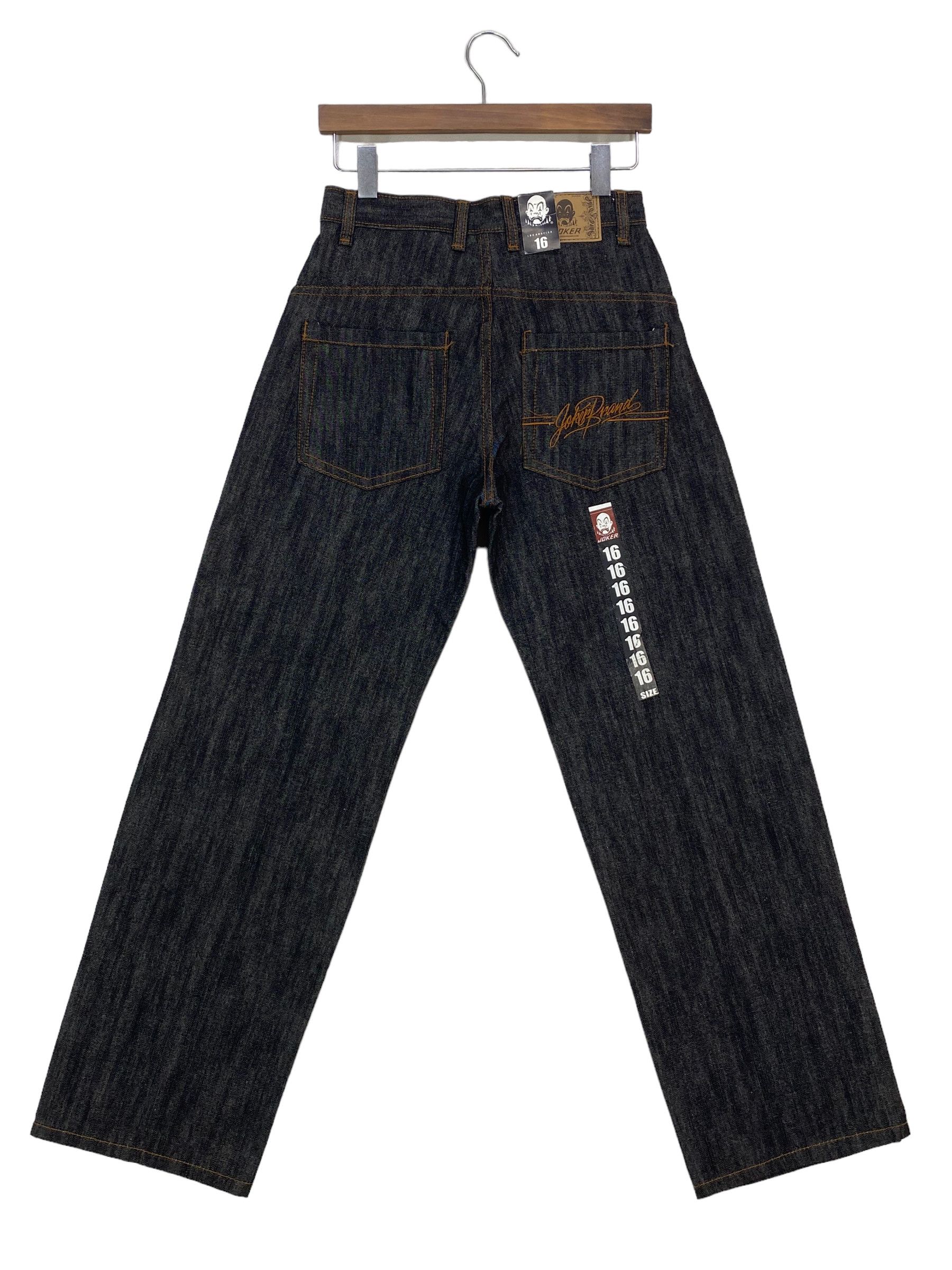 image of Distressed Denim Joker Denim Jeans Hip Hop Skateboards in Black, Men's (Size 27)