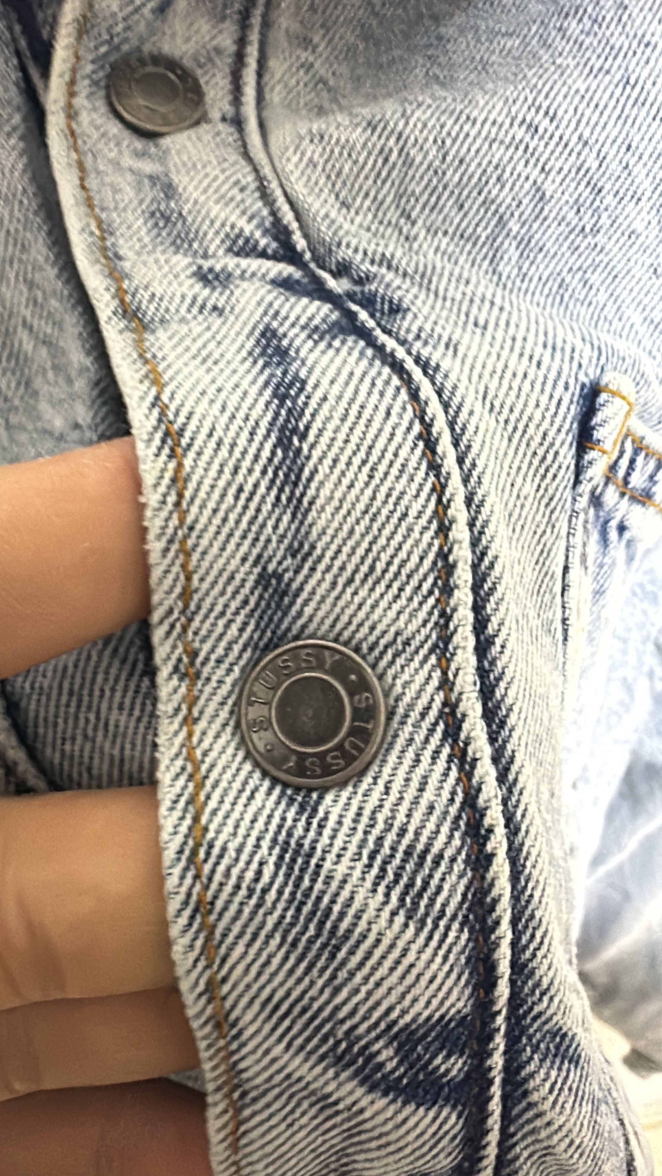 Stussy Stussy Sherpa Lined Denim Shirt Blue Size Large Size US L / EU 52-54 / 3 - 4 Thumbnail