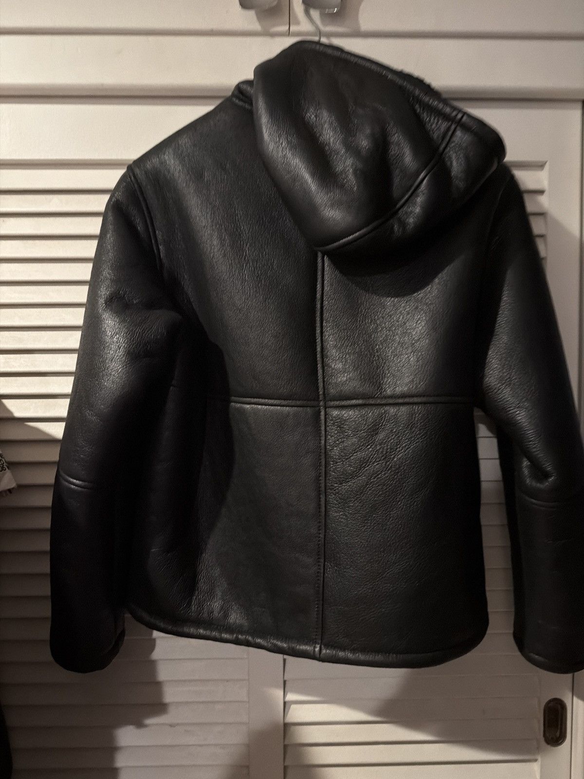 Stussy Stussy leather shearling hooded zip up jacket small Size US S / EU 44-46 / 1 - 4 Thumbnail