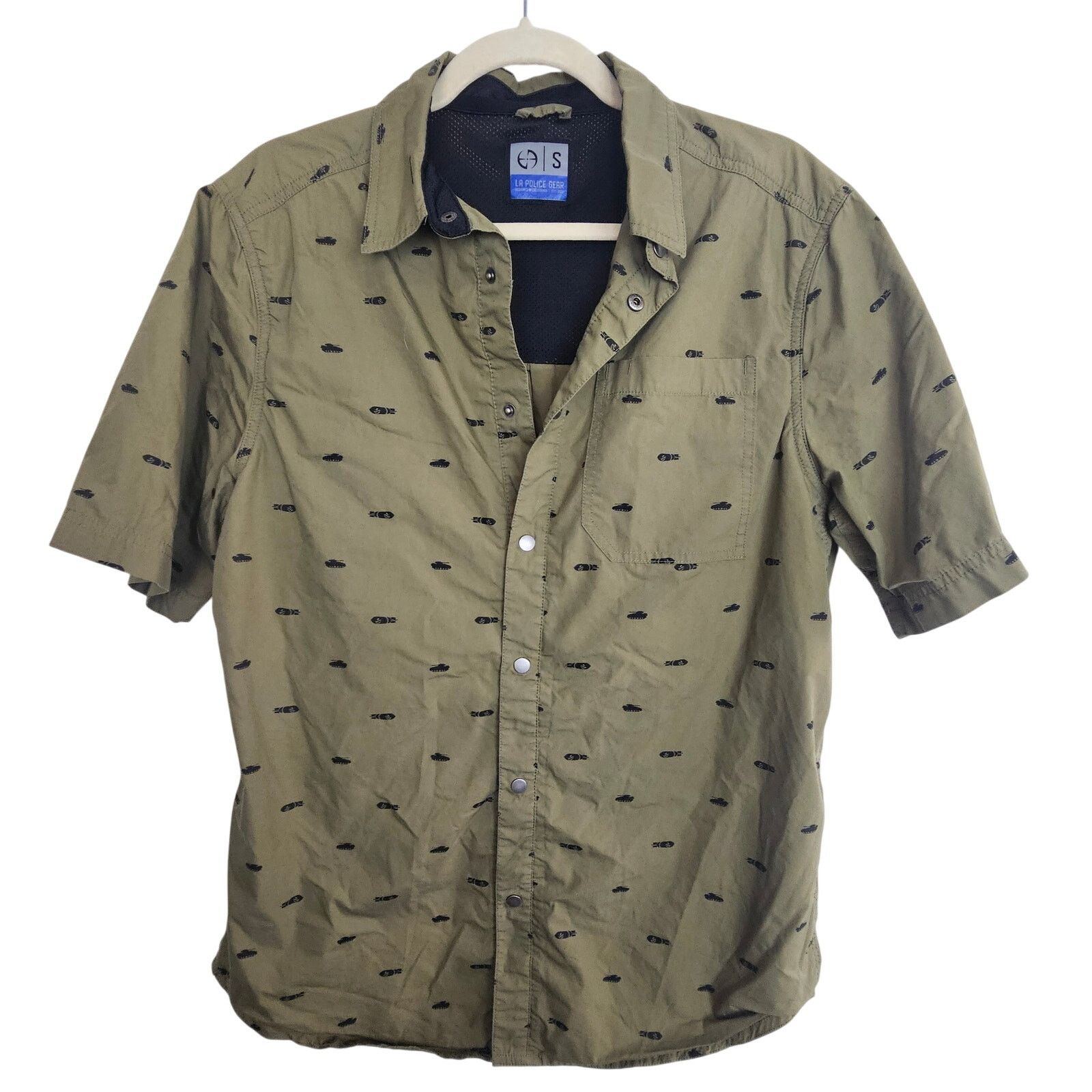 La Gear LA Police Gear Mens Bombs Away All Over Print Shirt Size S Size US S / EU 44-46 / 1 - 1 Thumbnail