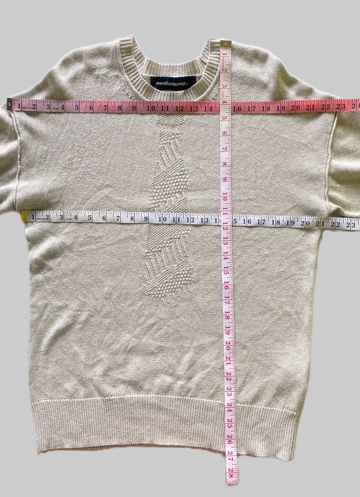 mercibeaucoup FW2006 Mercibeaucoup Embossed Design Knitwear Size US L / EU 52-54 / 3 - 6 Thumbnail