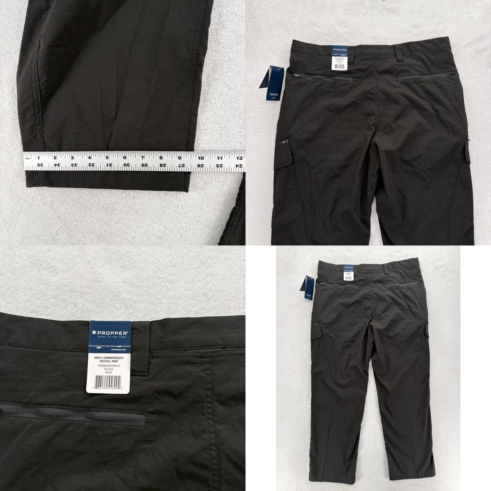 Propper Propper Summerweight Tactical Pants Mens 40x32 Black Stretch Quick Dry UPF 50 Size US 40 / EU 56 - 9 Thumbnail