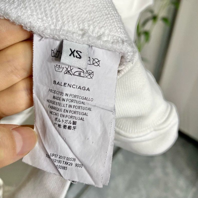 Balenciaga Balenciaga Hooded Sweatshirt with Lettering Print Logo, Lo Size US XS / EU 42 / 0 - 8 Thumbnail