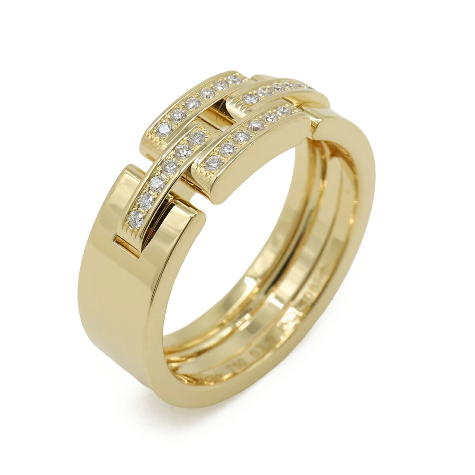 Cartier Cartier Maillon Panthère Ring, Half Pave, 18K Yellow Gold (750YG), Diamonds, Size #53 Size ONE SIZE - 1 Thumbnail