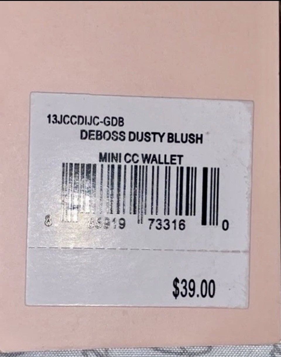 Juicy Couture Juicy Couture Pink Leather Wristlet Deboss Dusty Blush Size ONE SIZE - 7 Thumbnail