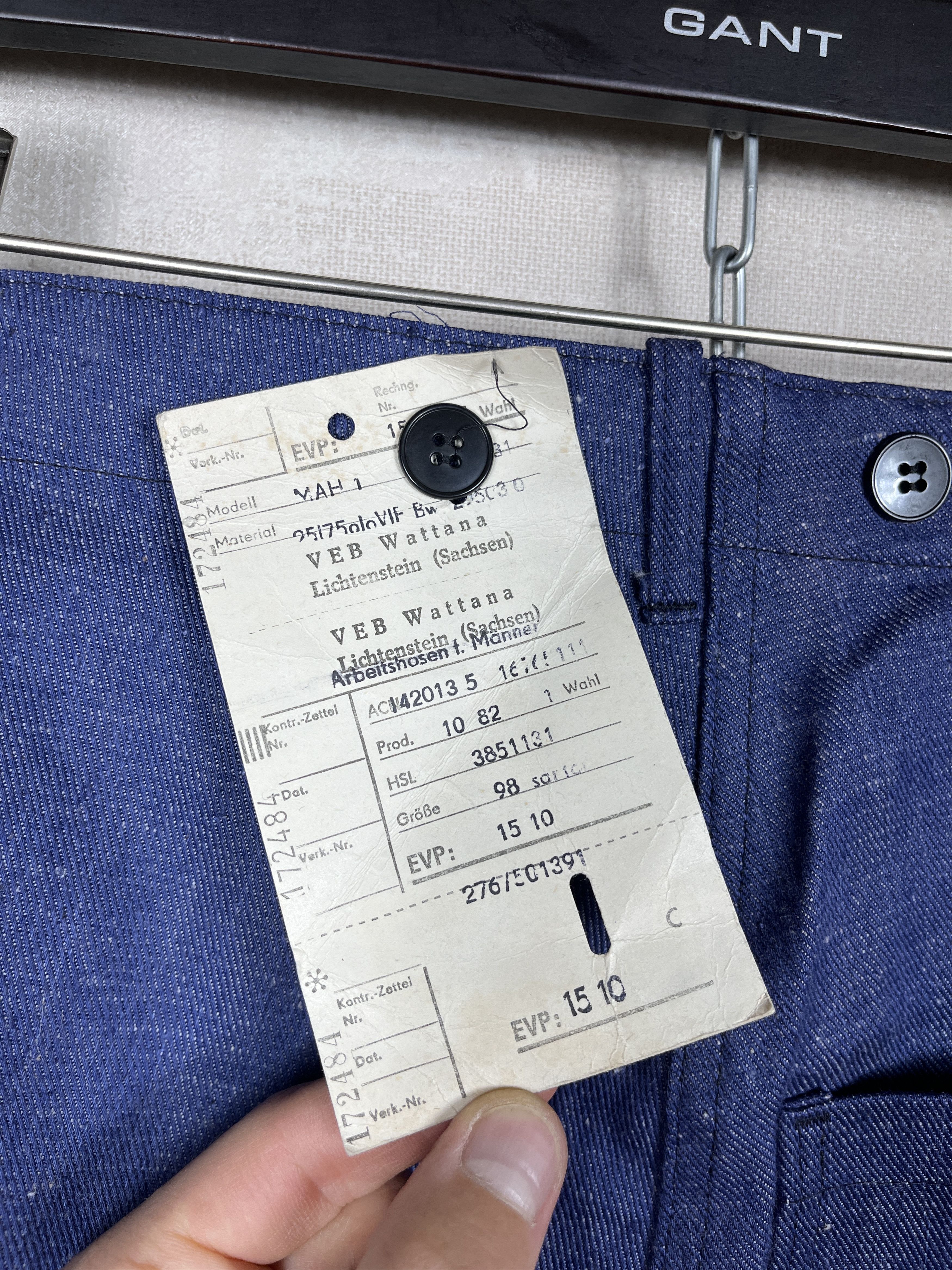 Le Laboureur × Vintage Vintage Veb Wattana Work Pants Gr. 98 W ~ 33-34 Deadstock Size US 34 / EU 50 - 17 Thumbnail