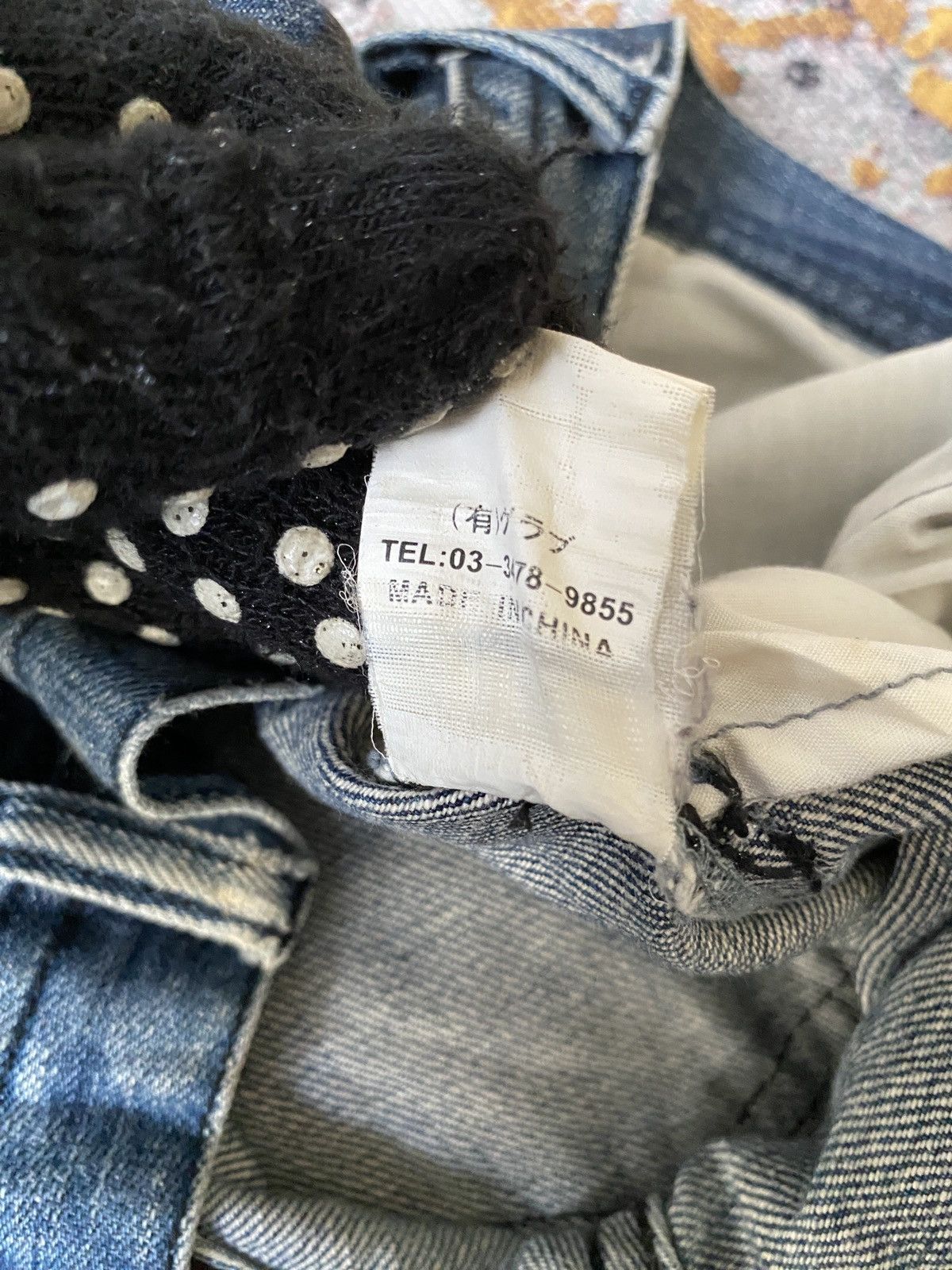 Tornado Mart Midas Waxed Claw Mark Distressed Flare Design Denim Size US 30 / EU 46 - 24 Thumbnail