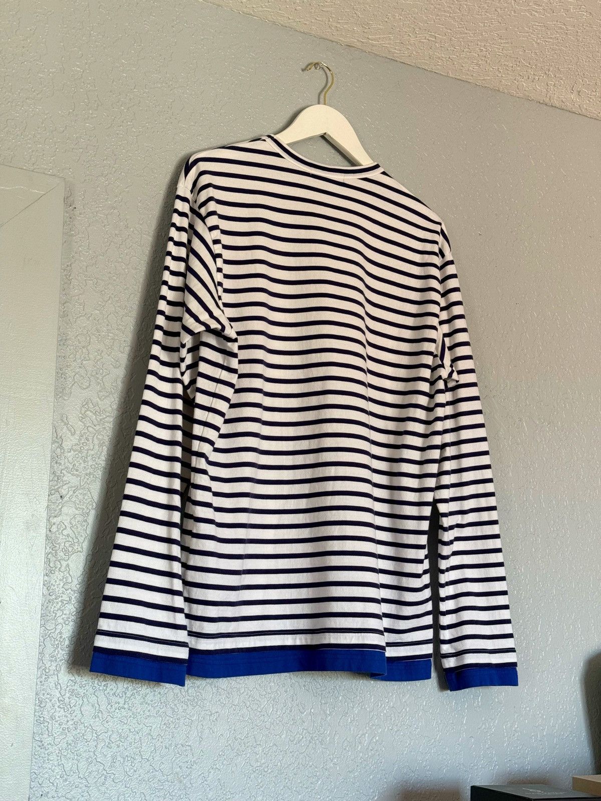 Comme des Garcons Comme Des Garcons Homme Long Sleeve Stripe T-Shirt (L) Size US L / EU 52-54 / 3 - 2 Thumbnail