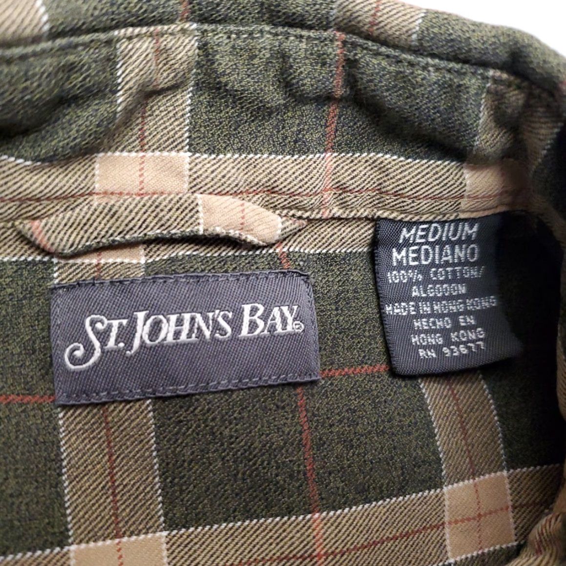 Vintage VINTAGE St. John's Bay Shirt Mens M Green Jaspe Plaid Outdoor Classic Retro Vintage Size US M / EU 48-50 / 2 - 5 Thumbnail
