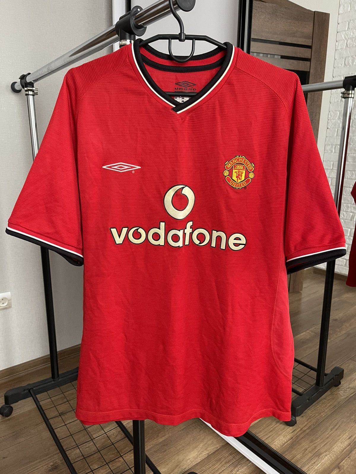 Umbro 2000/2002 Umbro Manchester United Vintage Soccer Jersey Tee Size US XL / EU 56 / 4 - 3 Thumbnail
