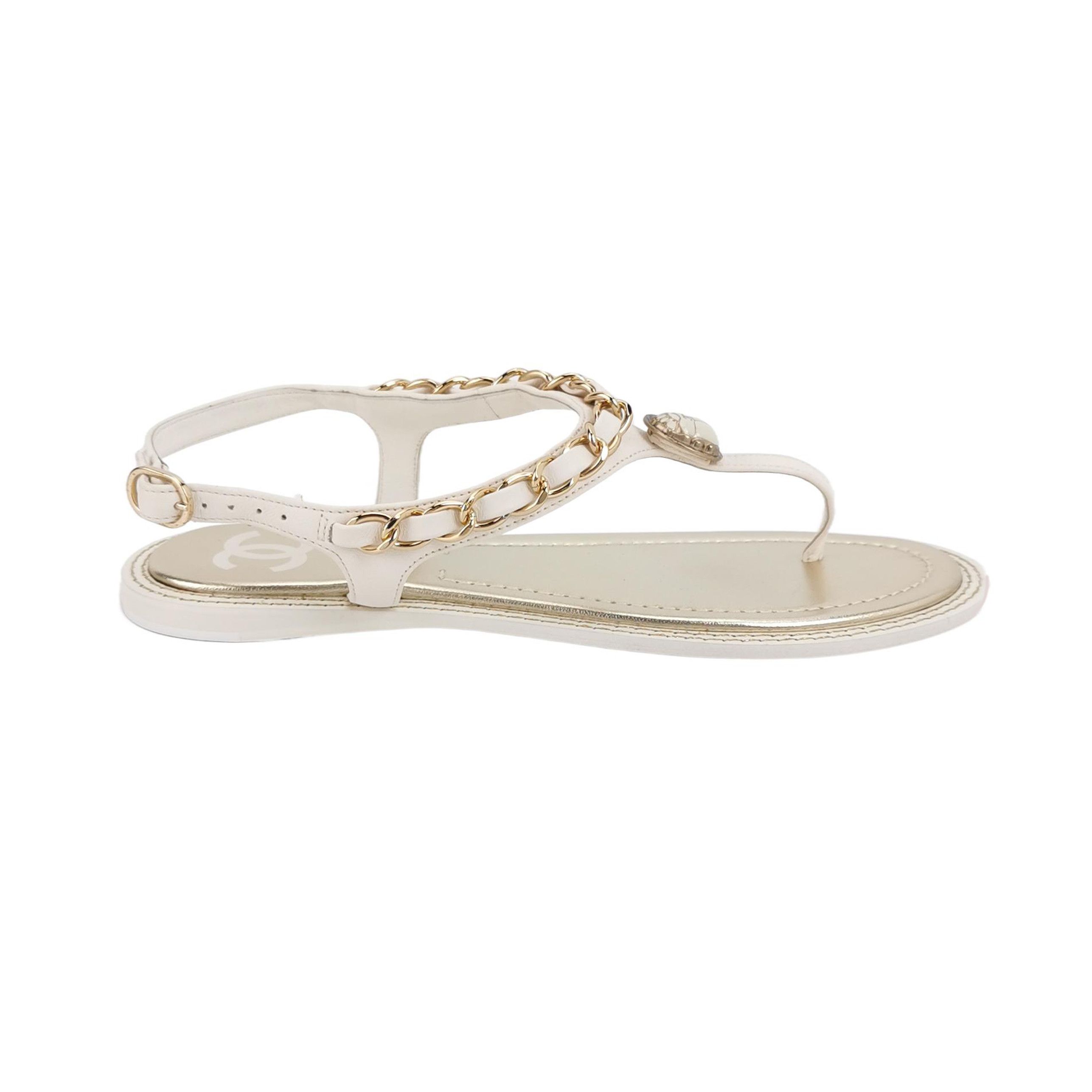 Chanel Chanel Women 7-5 Sandals Size US 7.5 / IT 37.5 - 1 Thumbnail