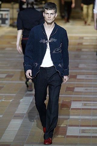 Dries Van Noten Dries Van Noten 2006 S/S Court Embroidered Linen Jacket M Size US M / EU 48-50 / 2 - 6 Thumbnail