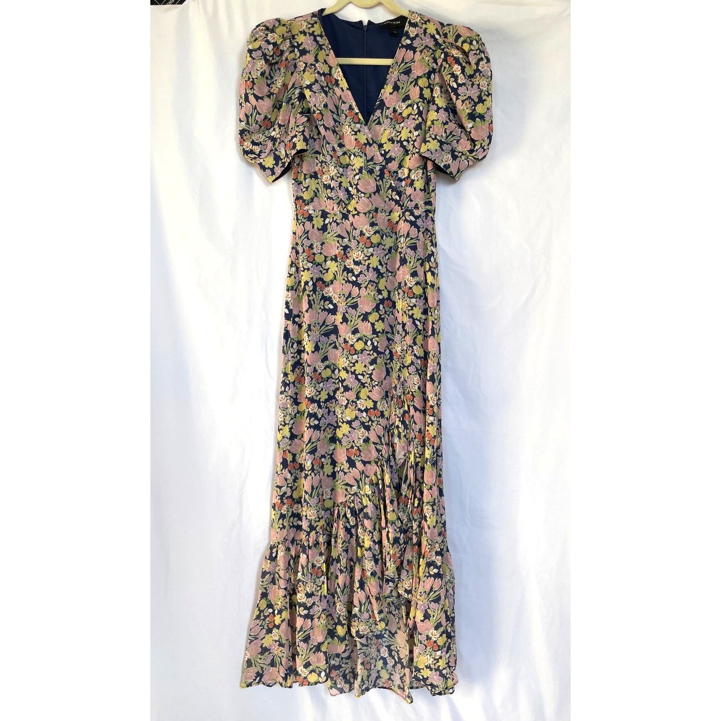 Other NWT Yumi Kim Andrea Maxi Dress Pink Navy Floral XS Size XS / US 0-2 / IT 36-38 - 3 Thumbnail