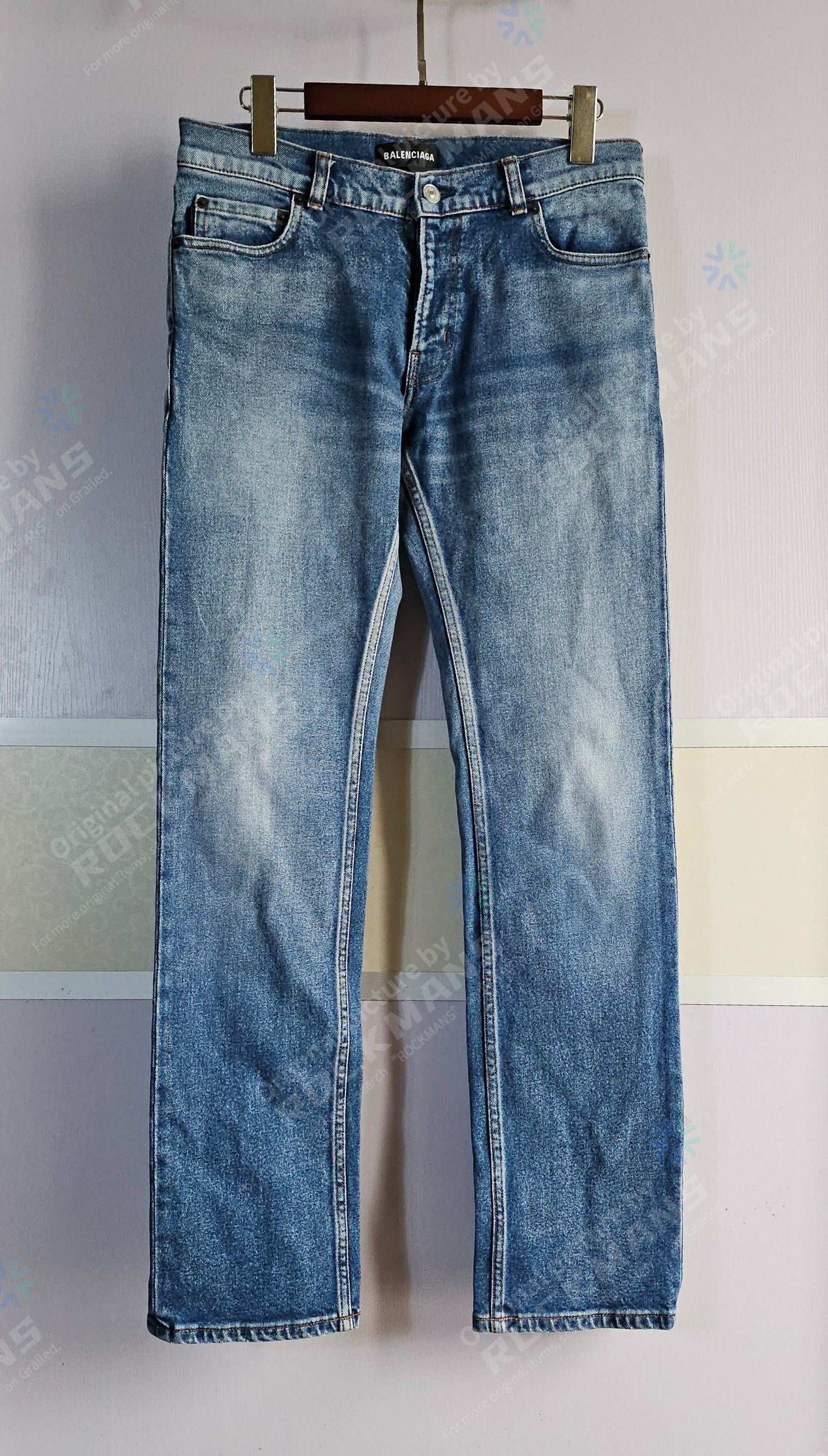Balenciaga Balenciaga Stonewashed Faded Effect Regular Men's Jeans 29 Size US 29 - 1 Thumbnail