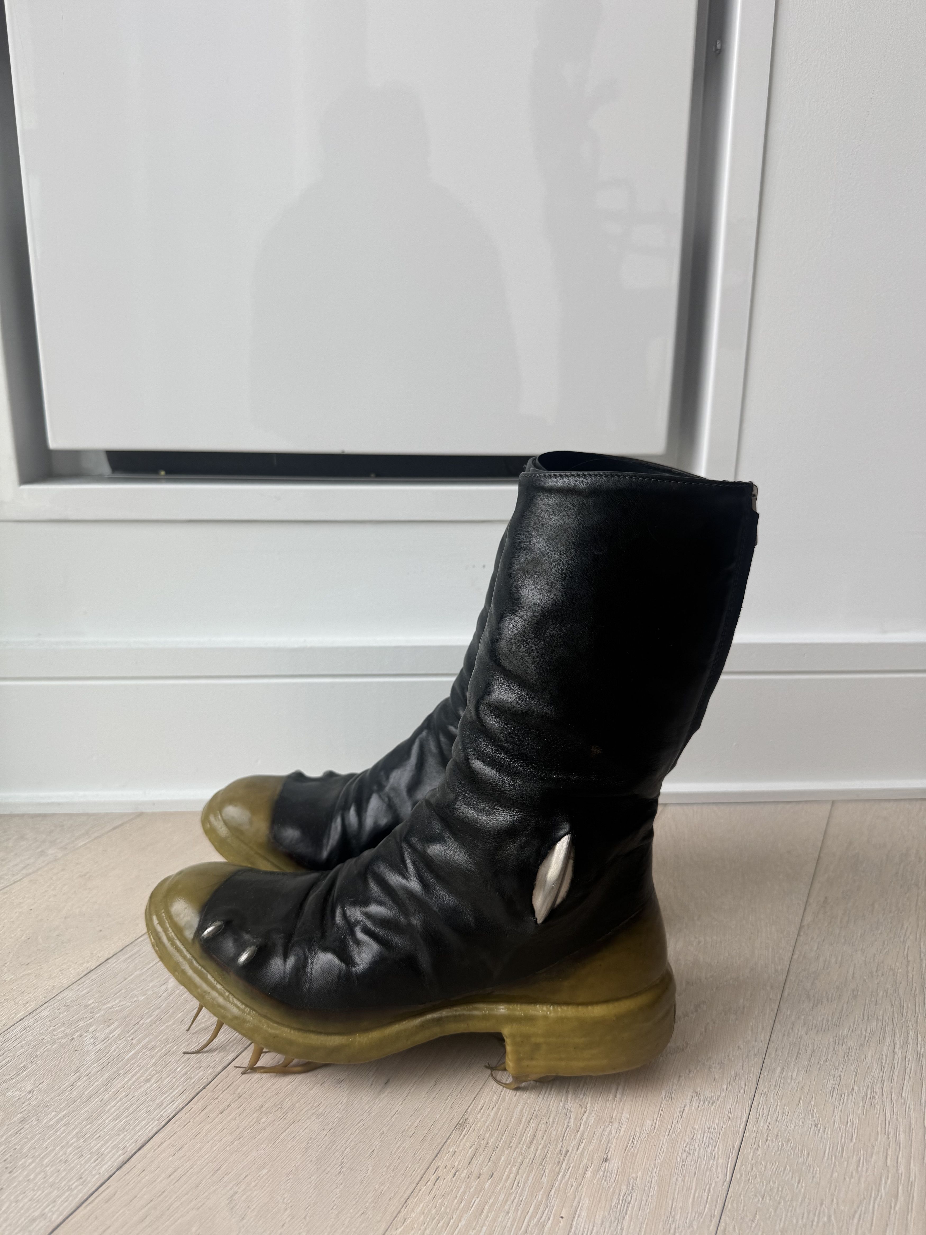 Carol Christian Poell CCP Prosthetic Tornado Zip Boots AM/ 2687P