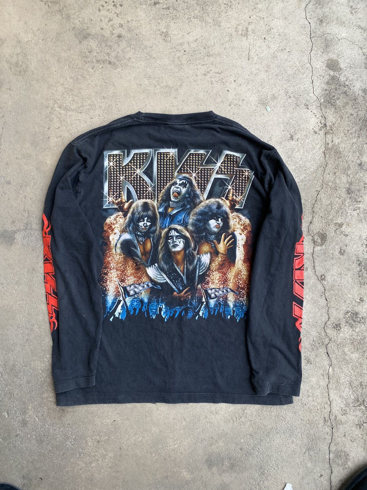 Band Tees × KISS × L.A. Roxx Kiss Band Monster Double Side Bootleg tee Size US M / EU 48-50 / 2 - 4 Thumbnail