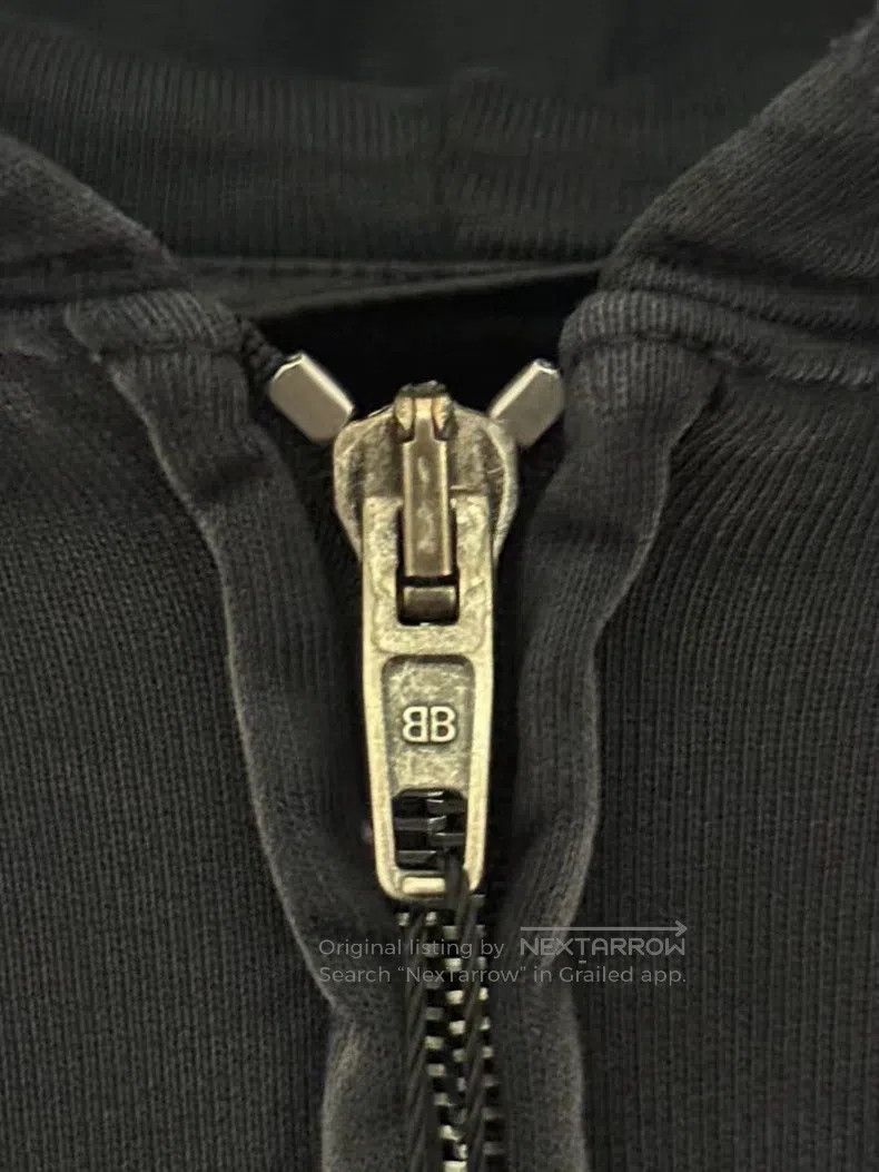 Balenciaga Balenciaga Tape Logo Zip-Up Hoodie Jacket Size US S / EU 44-46 / 1 - 6 Thumbnail