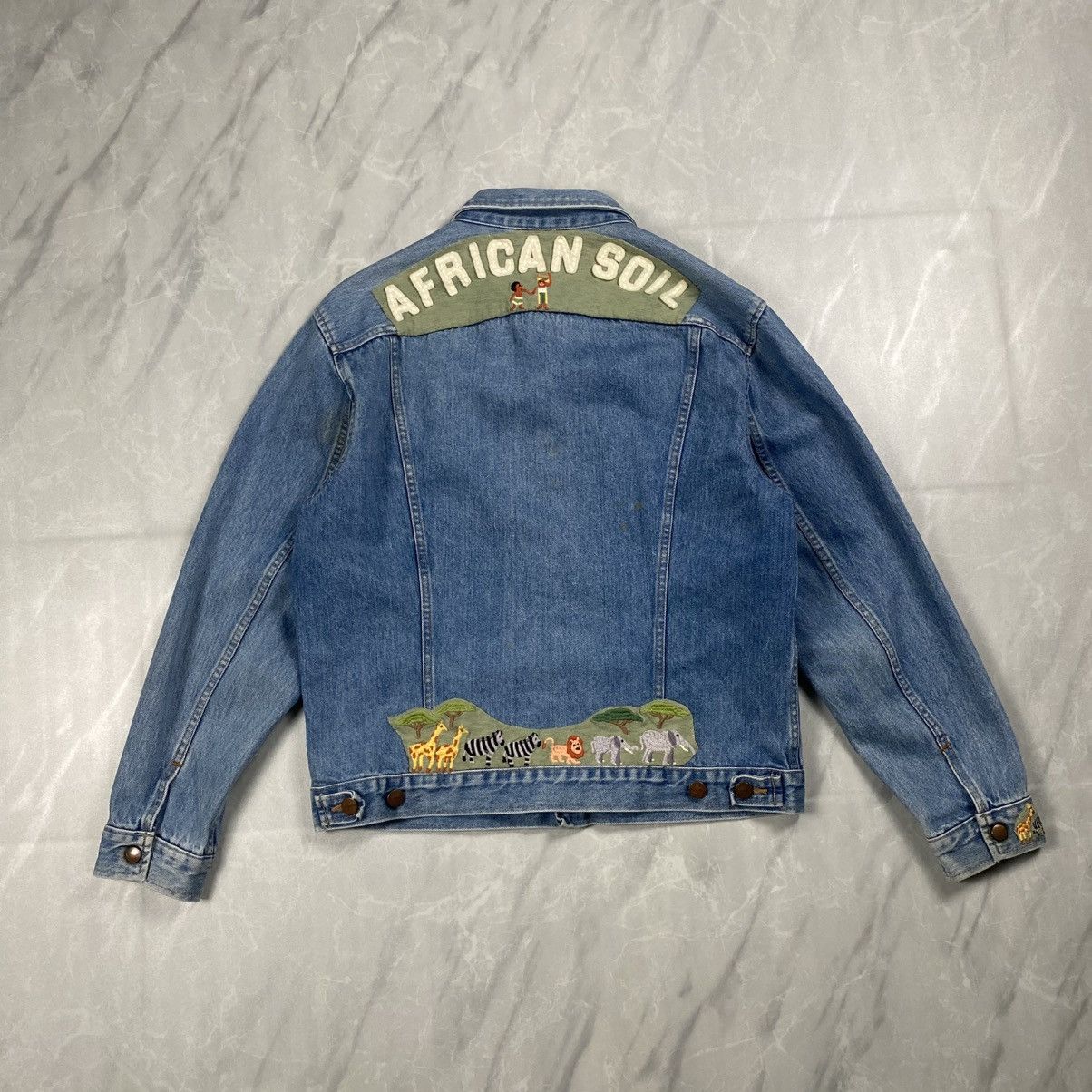 Wrangler Vintage Wrangler Japan African Soil Denim Jacket Size US S / EU 44-46 / 1 - 7 Thumbnail