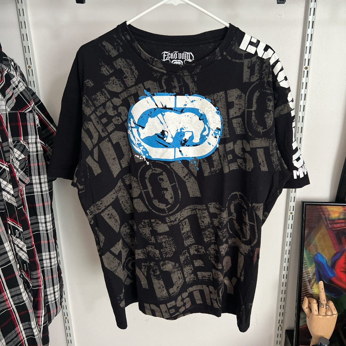 Ecko Unltd. y2k Ecko Unltd. x MMA Rhino Tee Size US XL / EU 56 / 4 - 4 Thumbnail