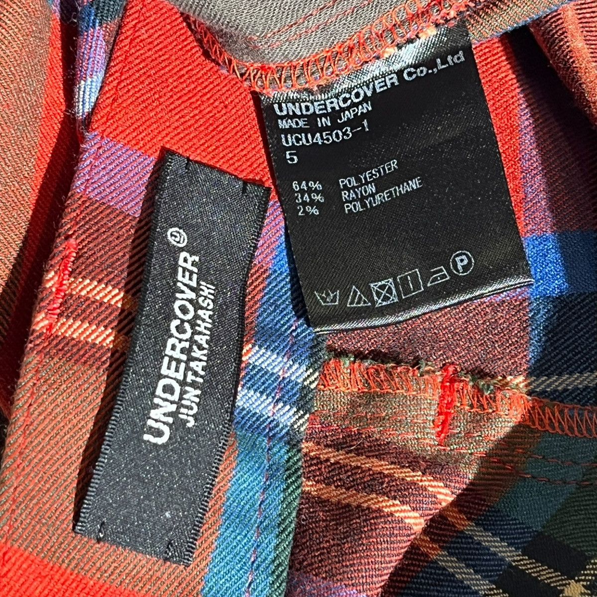 Undercover Zippered plaid pant Size US 32 / EU 48 - 3 Thumbnail