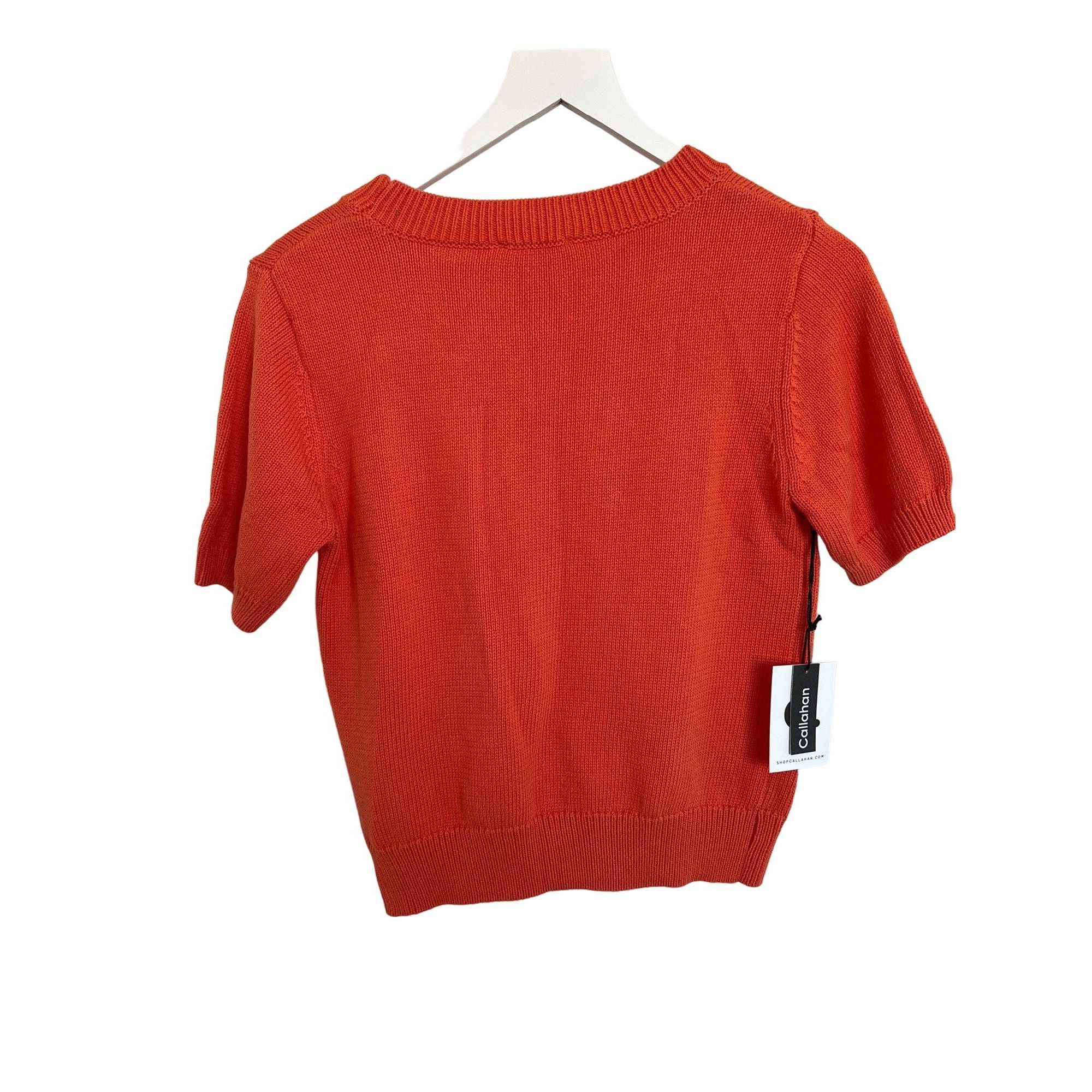 Anthropologie Callahan Pineapple Embroidered Sweater Tee Size XS / US 0-2 / IT 36-38 - 7 Thumbnail