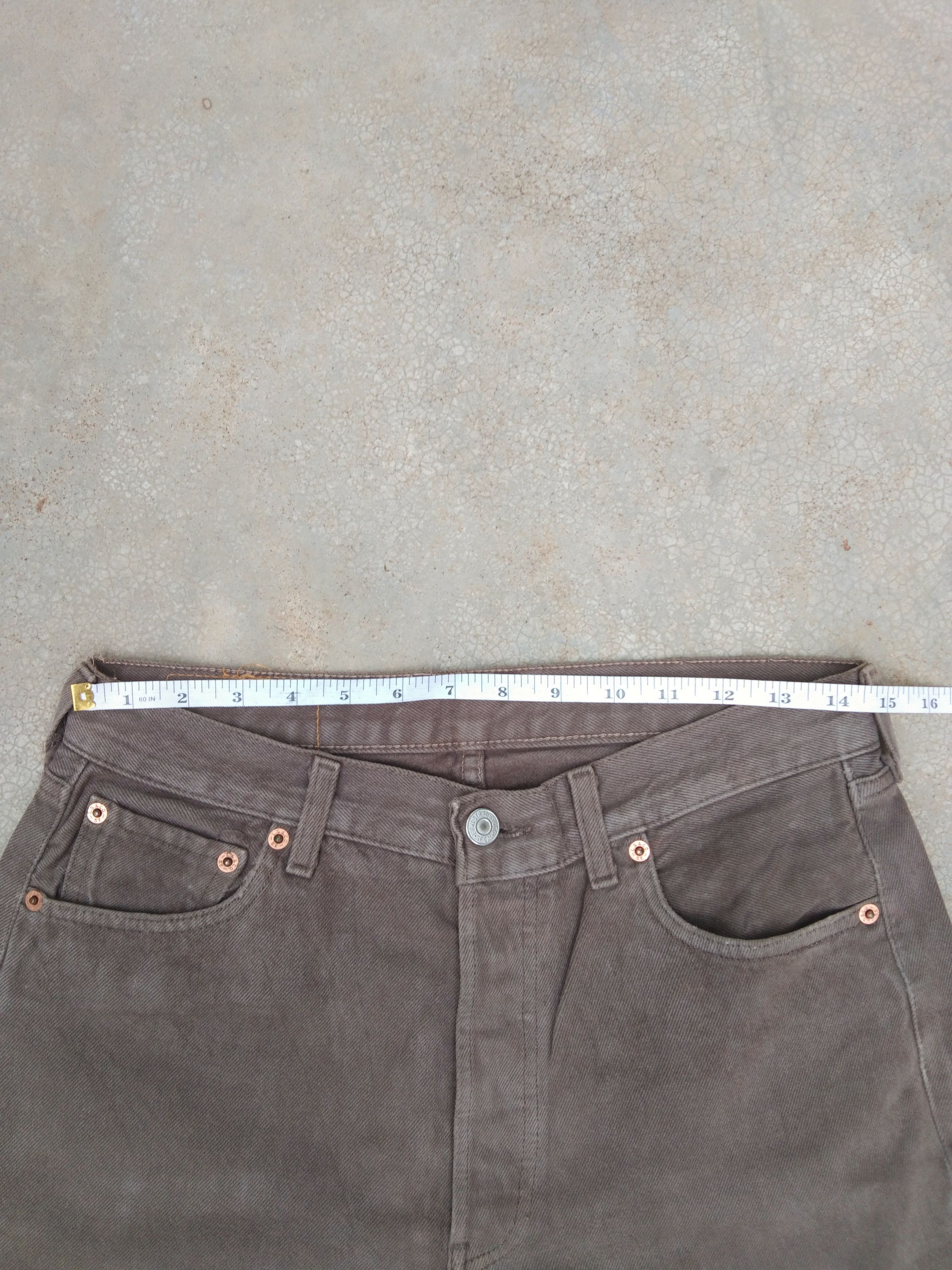 Levi's × Vintage 90s Vintage Levis 501 Earth Tone Distressed Jeans 29x30 Size US 29 - 8 Thumbnail