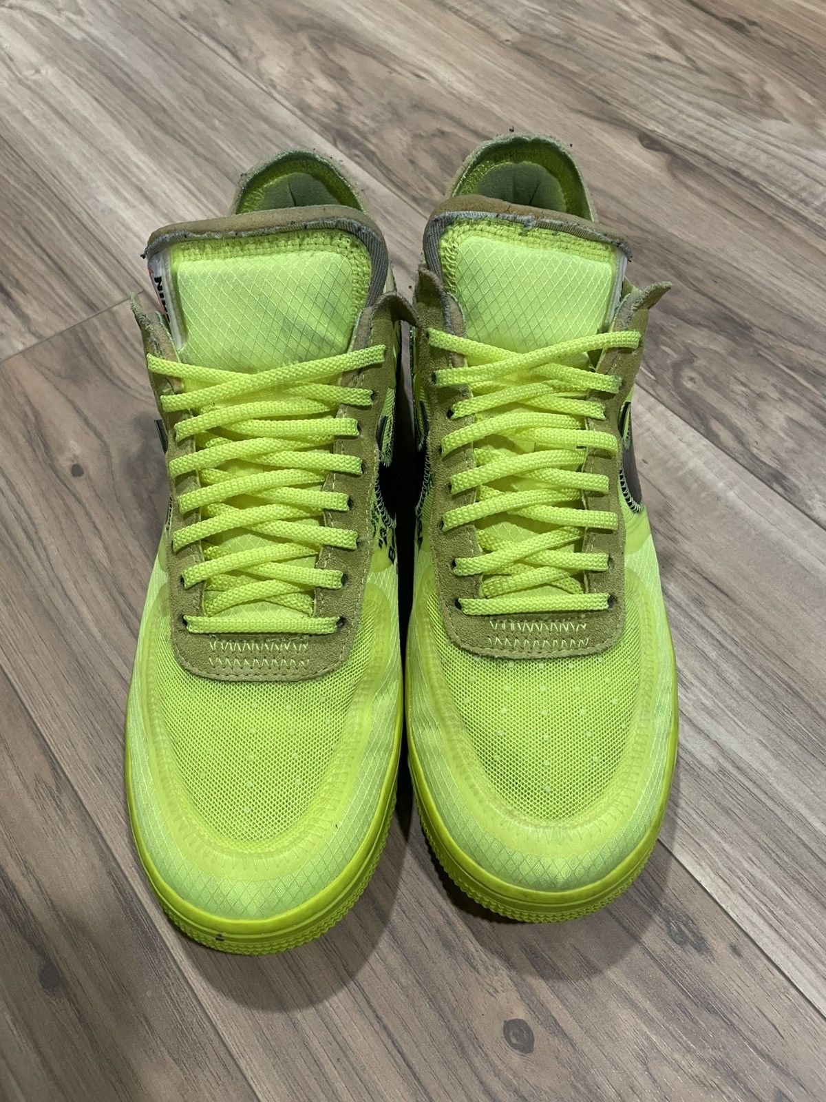 Nike × Off-White Off White x Nike Air Force One ‘Volt’ Size US 9 / EU 42 - 3 Thumbnail