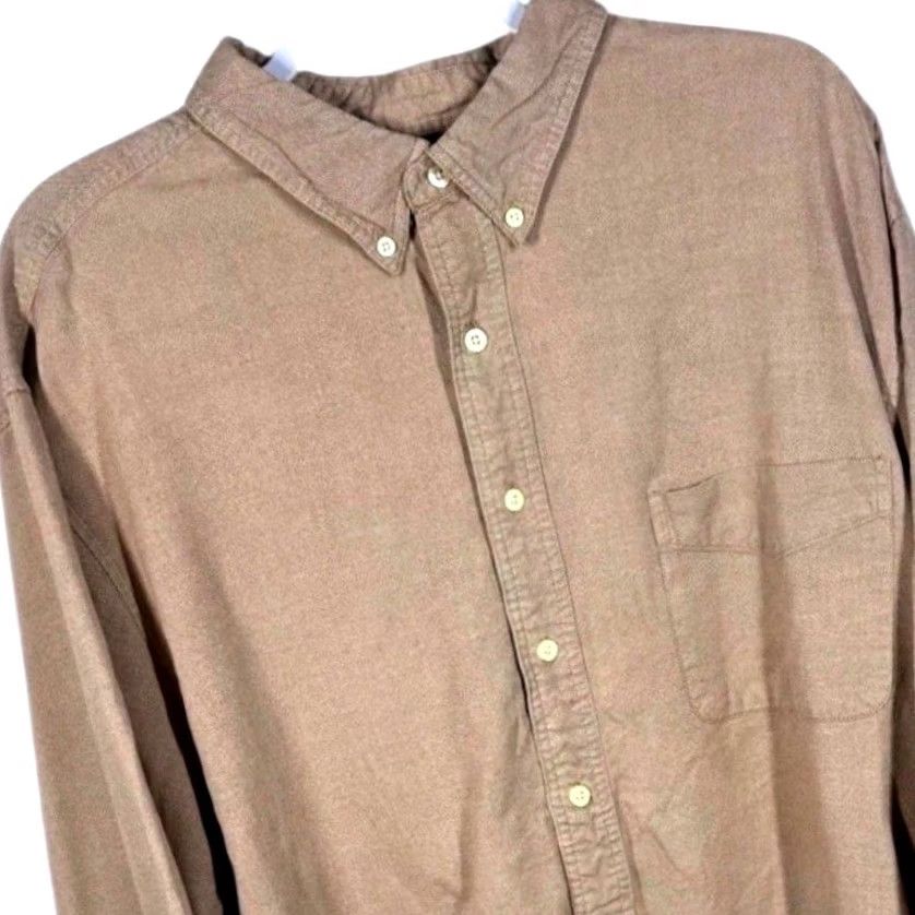 Catalina Catalina Mens 2XL Khaki Casual Shirt Long Sleeve Button Down Top Size US XXL / EU 58 / 5 - 3 Thumbnail