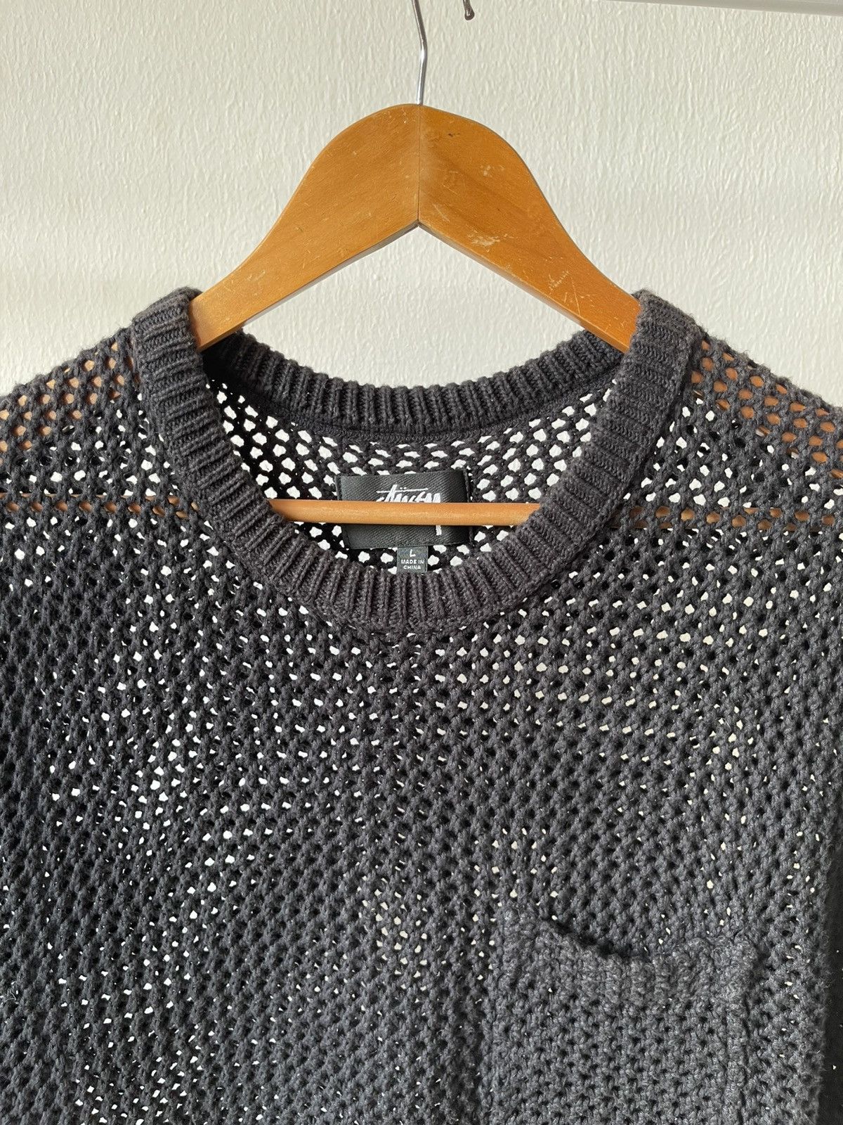 Stussy Stussy Fish Net Knit Tee A2 Size US L / EU 52-54 / 3 - 4 Thumbnail