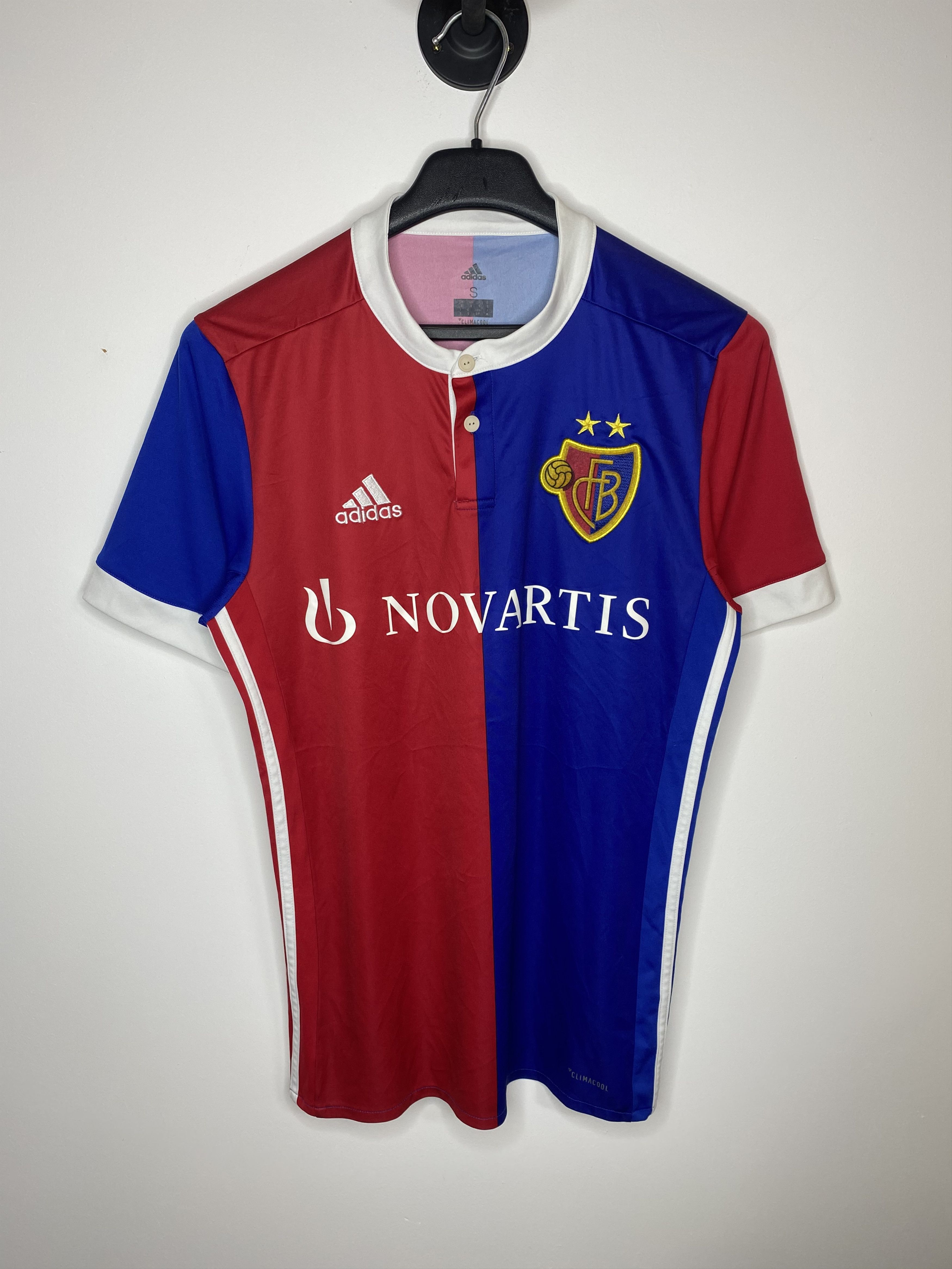 Adidas BASEL 1893 2017 2018 HOME FOOTBALL SHIRT SOCCER JERSEY Size US S / EU 44-46 / 1 - 1 Thumbnail