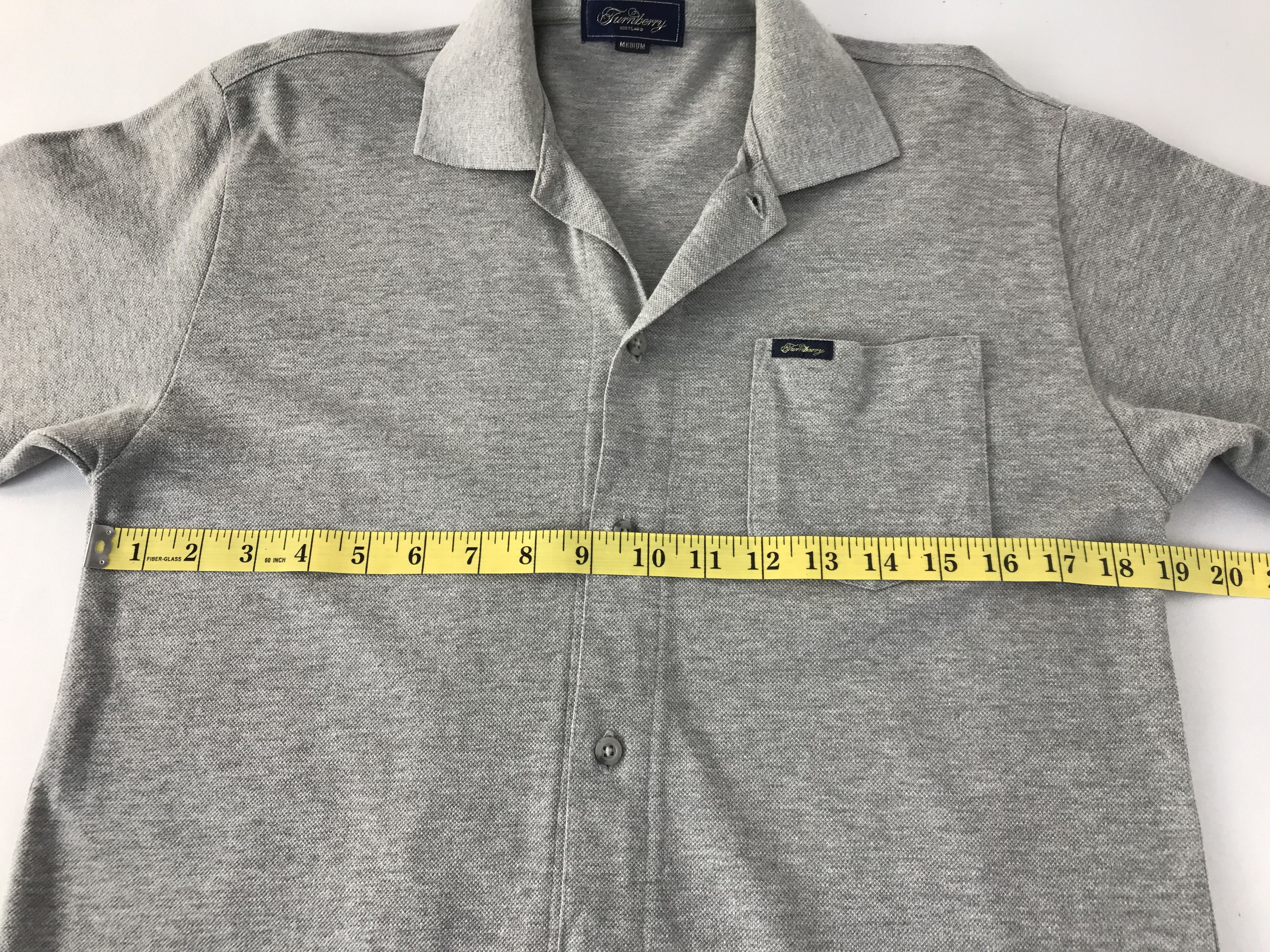 Burberry Burberry Scotland Button Up Singgle Pocket Polo Shirt Size US M / EU 48-50 / 2 - 12 Thumbnail