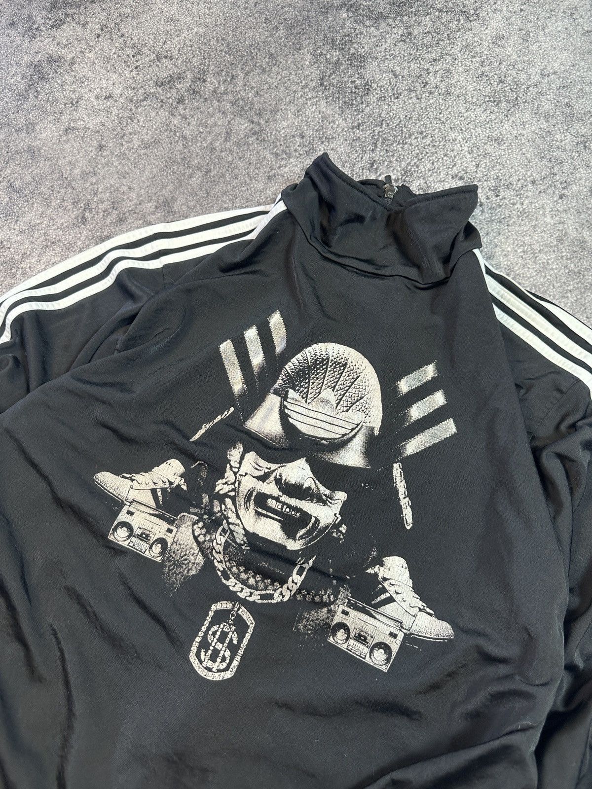 Adidas Vintage Adidas Samurai Avant Garde Jacket Zip Up Opium 2XL Size US XXL / EU 58 / 5 - 2 Thumbnail