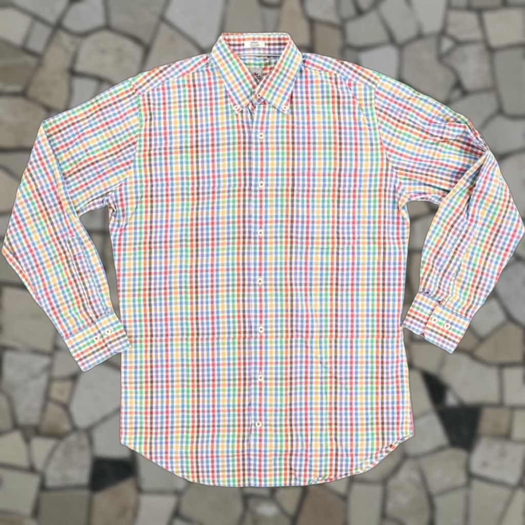 Peter Millar Peter Millar Poplar Rainbow Check Long Sleeve Button Down Shirt Men’s M Size US M / EU 48-50 / 2 - 1 Thumbnail