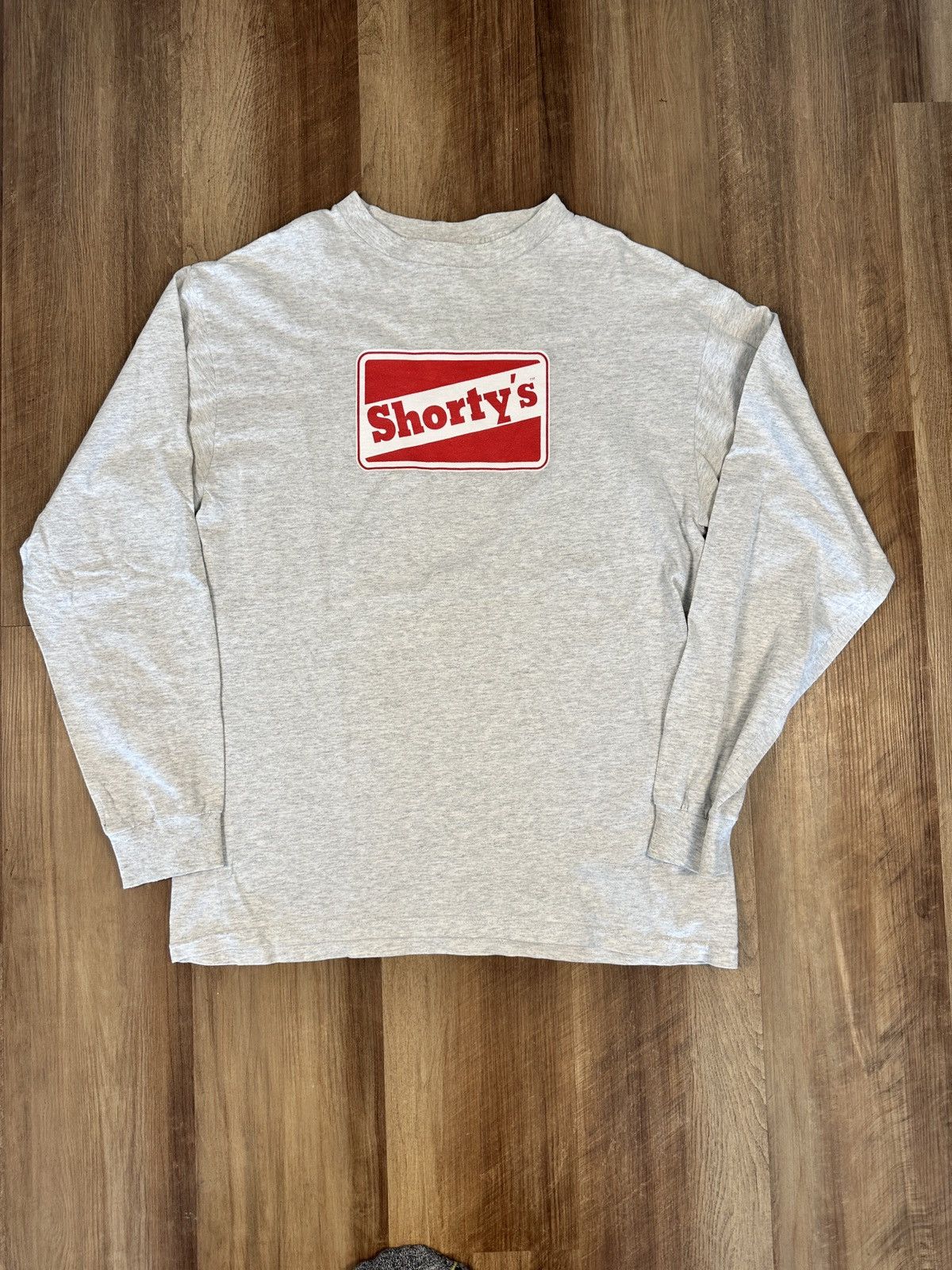 Shorty's Skateboards 1990s Shortys Skateboards Long Sleeve Tee Tultex Tag RARE Size US L / EU 52-54 / 3 - 1 Thumbnail