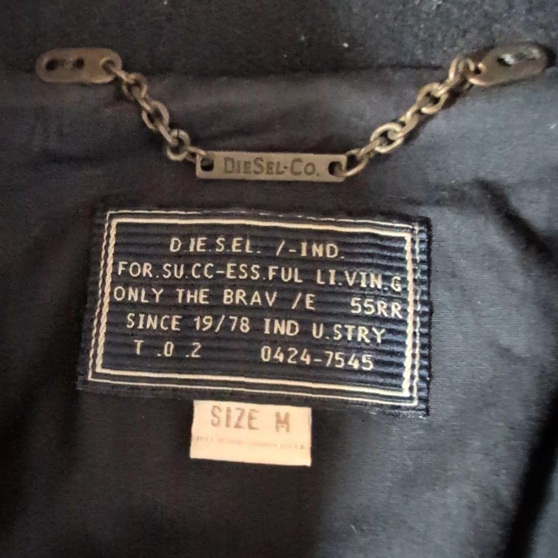 Diesel Diesel Coat Navy Leather Trim M Used Japan Women Wool Blend Casual Coat Size US M / EU 48-50 / 2 - 2 Thumbnail