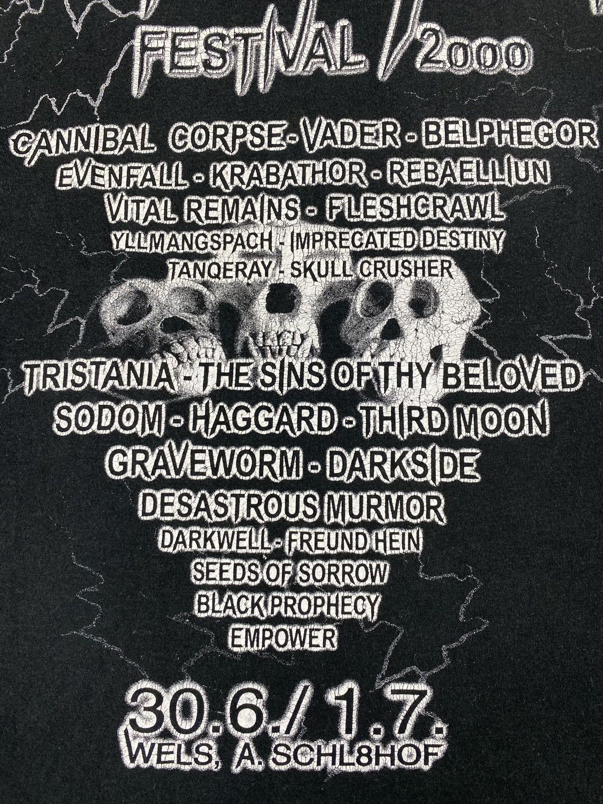 Band Tees 2000 Vintage Noise Art Black Metal Festival Austria Tee Size US XL / EU 56 / 4 - 6 Thumbnail