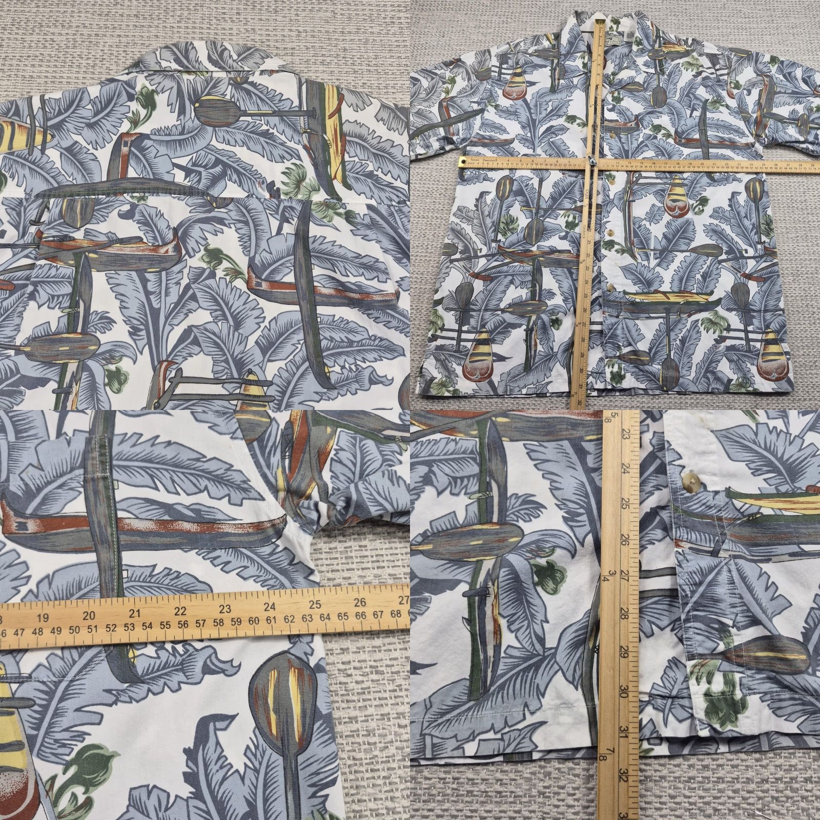 ALOHAS VINTAGE Marlin Trading Company Shirt Mens XL White Hawaiian Aloha Floral Short Sleeve Button-Up Size US XL / EU 56 / 4 - 8 Thumbnail