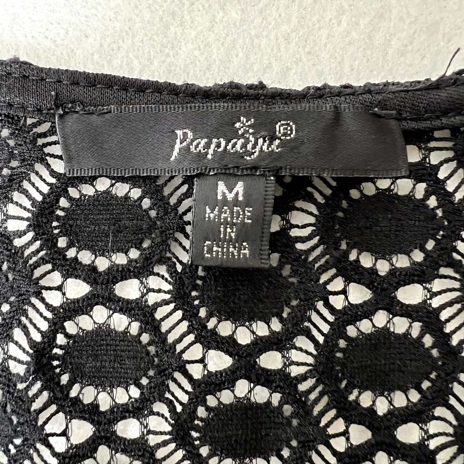 Other Papaya Black Lace Skater Dress Size M / US 6-8 / IT 42-44 - 6 Thumbnail