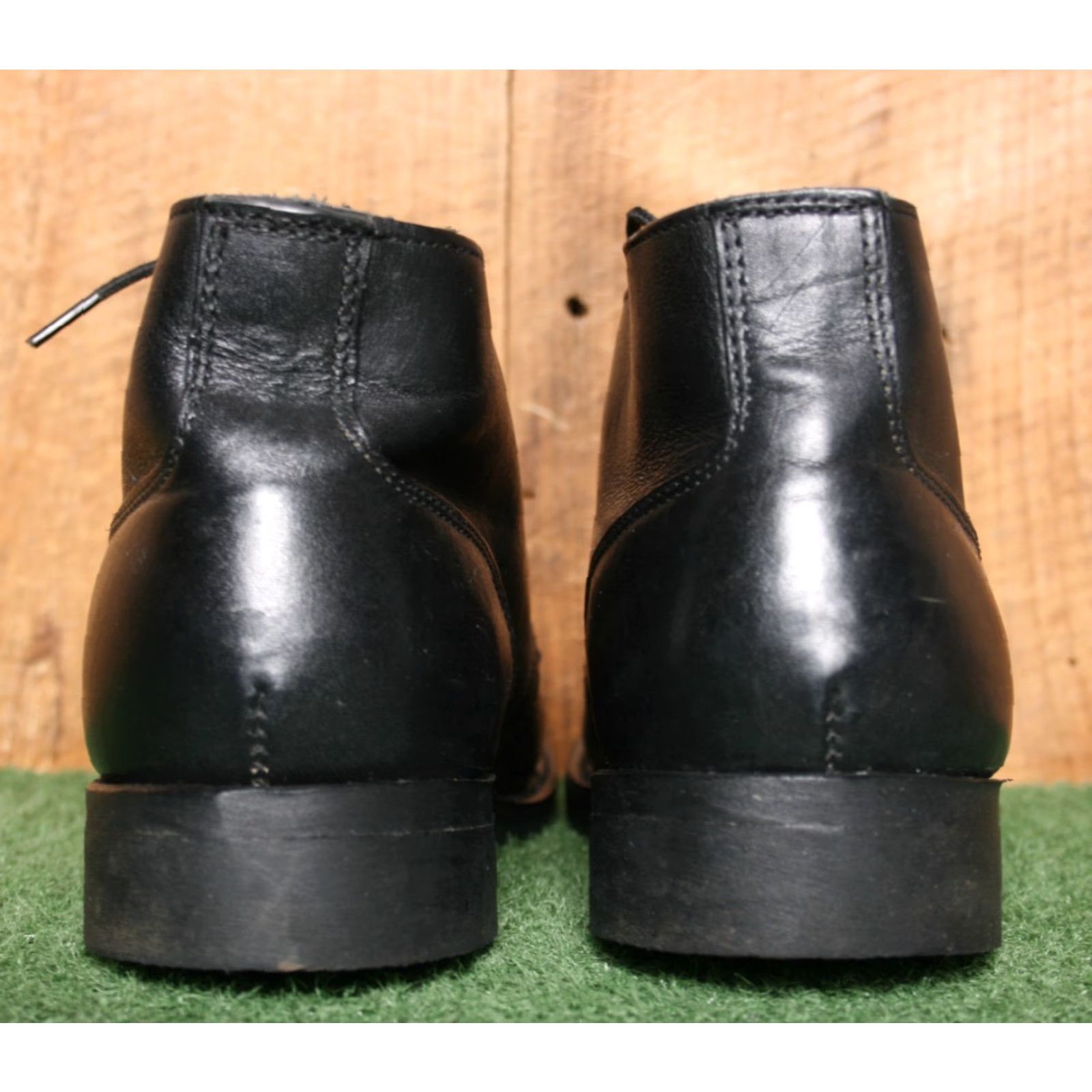 Vintage VINTAGE Addison Shoe Co. Boot Mens Chukka Leather Steel Toe 80s Black Size 6.5 R Size US 7 / EU 40 - 4 Thumbnail