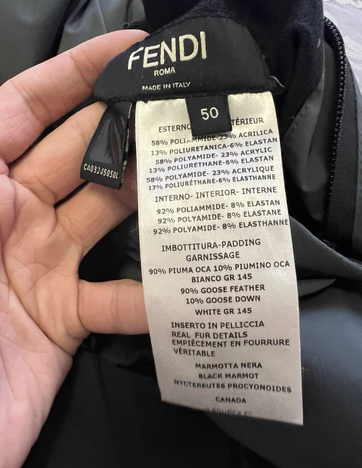 Fendi Fendi Monster Logo Reversible Down Jacket Size US L / EU 52-54 / 3 - 7 Thumbnail