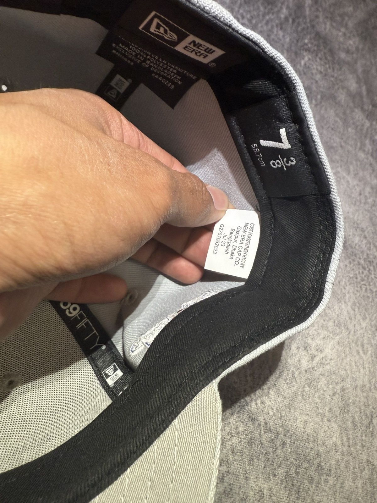 New Era × Supreme Supreme Hebrew 59fifty Size ONE SIZE - 7 Thumbnail