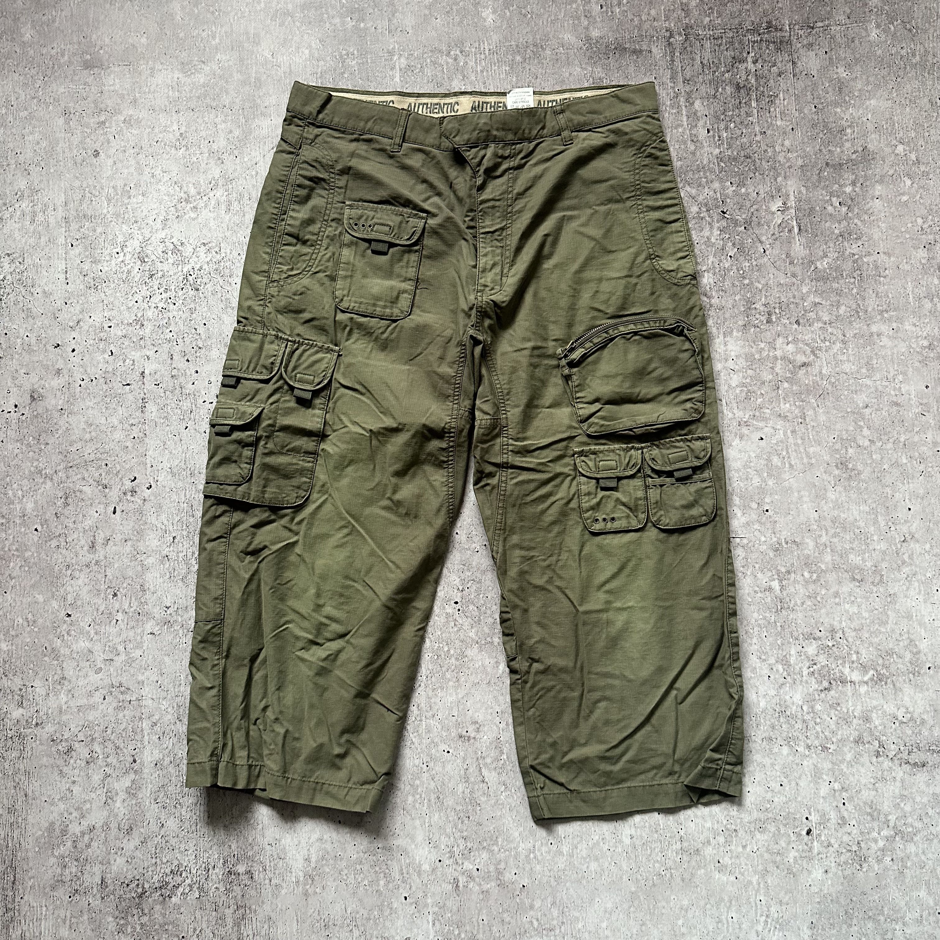 Japanese Brand Japanese Cargo Multi Pocket 3/4 Baggy Pants Size US 32 / EU 48 - 2 Thumbnail
