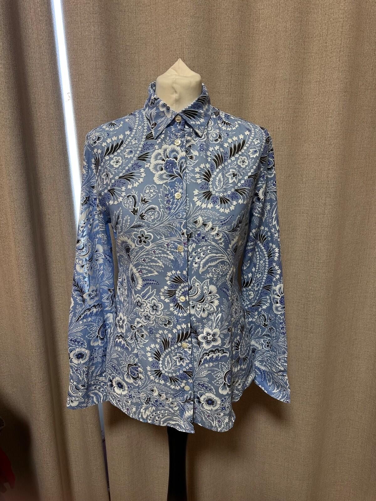 Etro Etro Silk-Blend Bandana Shirt Womens Sz 42 Size M / US 6-8 / IT 42-44 - 1 Thumbnail