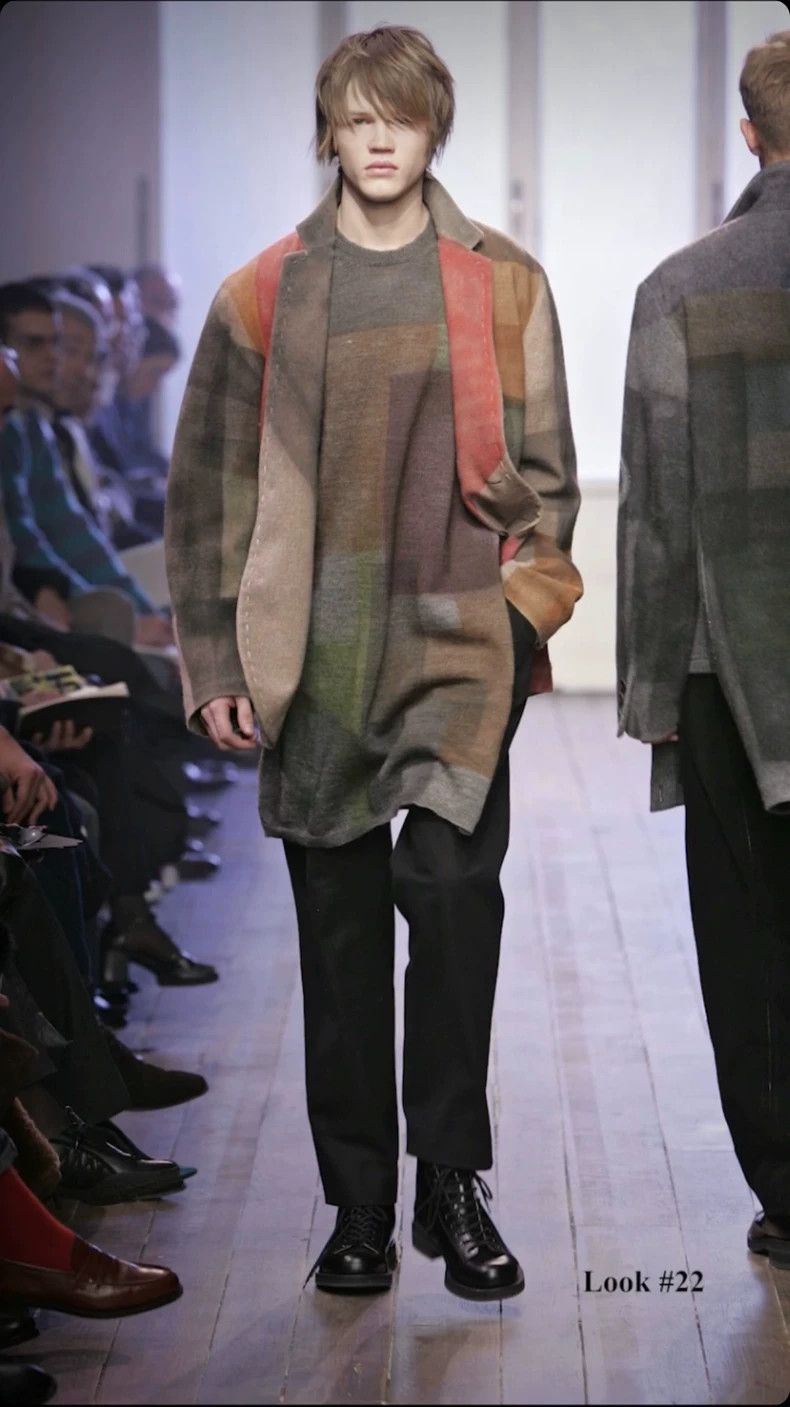 Yohji Yamamoto Yohji Yamamoto size 3 05AW Hand-stitched Color Block Suit 2 Size 38R - 1 Thumbnail