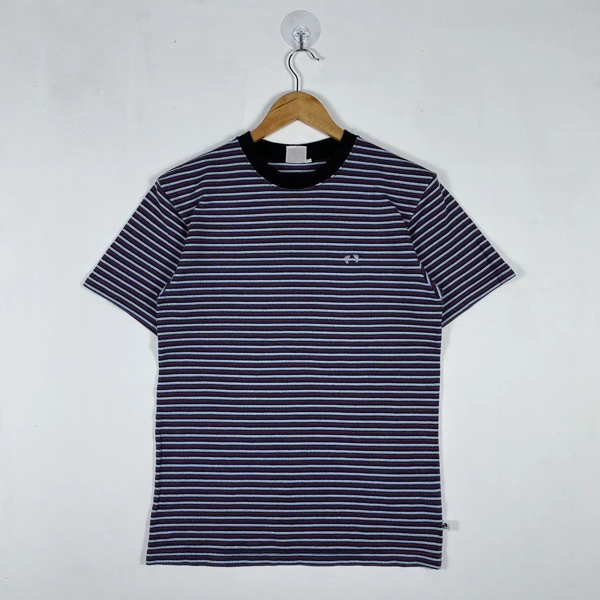 Hang Ten × Vintage VINTAGE HANG TEN SMALL EMBROIDERY LOGO STRIPED TEE Size US S / EU 44-46 / 1 - 2 Thumbnail